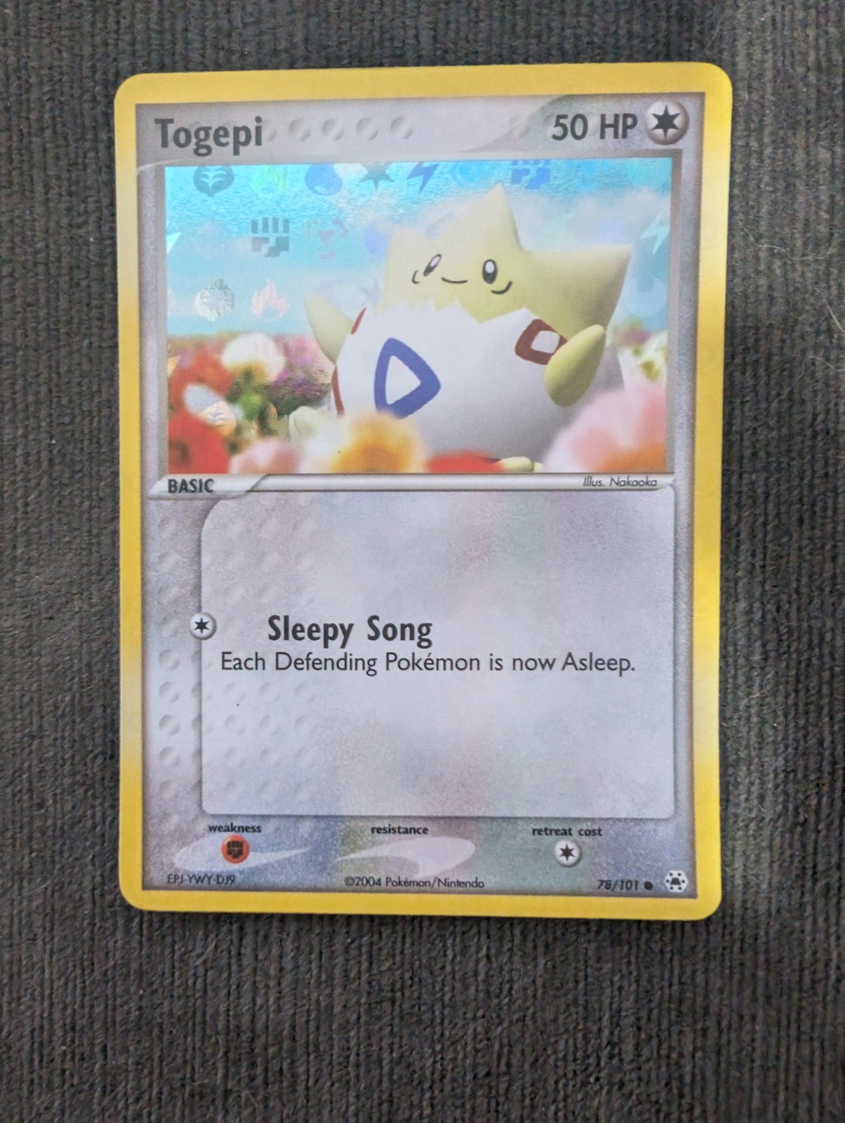 Pokemon Togepi 78/101 EX Hidden Legends Reverse Holo 2004 Nakaoka