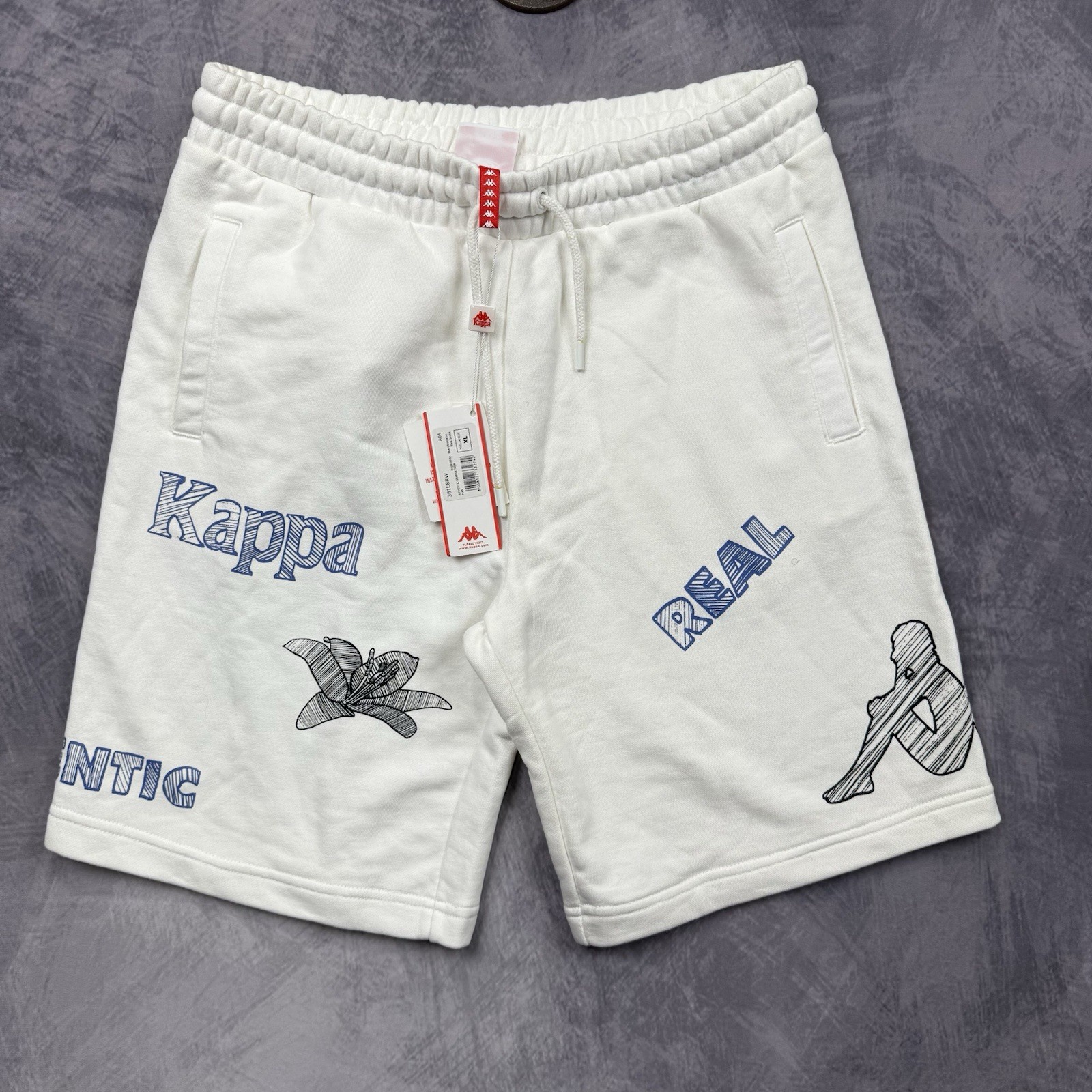 NEW KAPPA Teen Man Sweat Shorts Logo Spell Out Comfort Men’s Size XL NEW KAPPA Teen Man Sweat Shorts Logo Spell Out Comfort Men’s Size XL