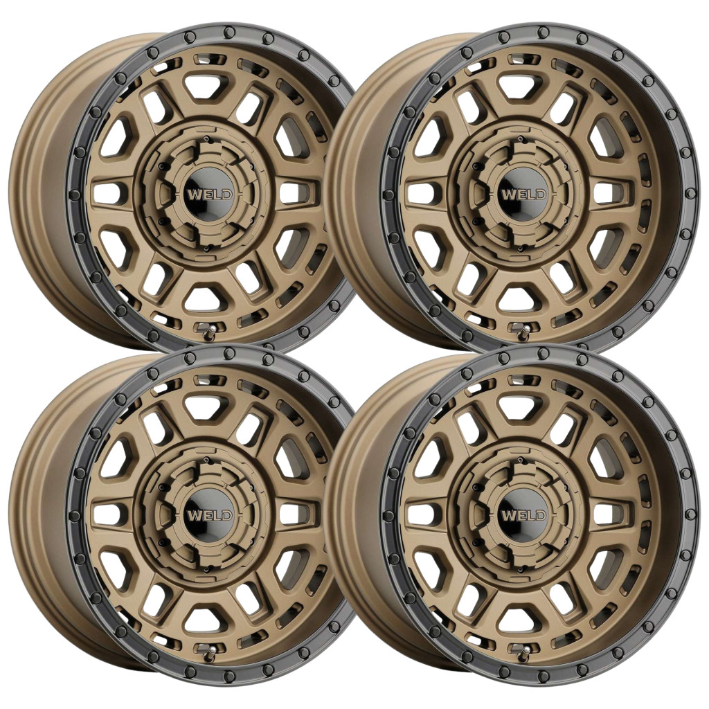 (Set-4) WELD Off-Road Crux 20x9 6x135 Bronze Black 0mm wheels rims 20 Inch