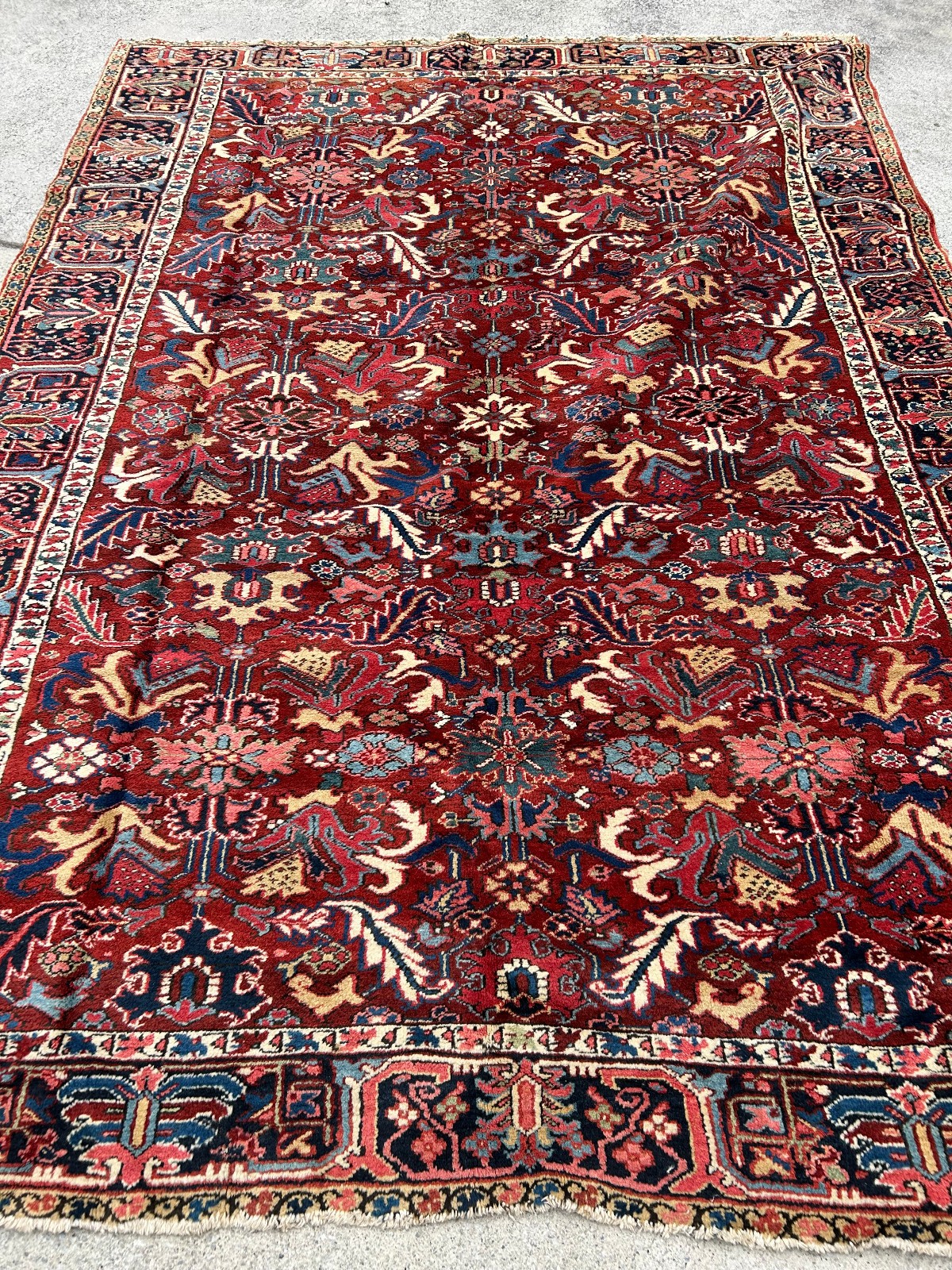 Antique Heriz all-over rug