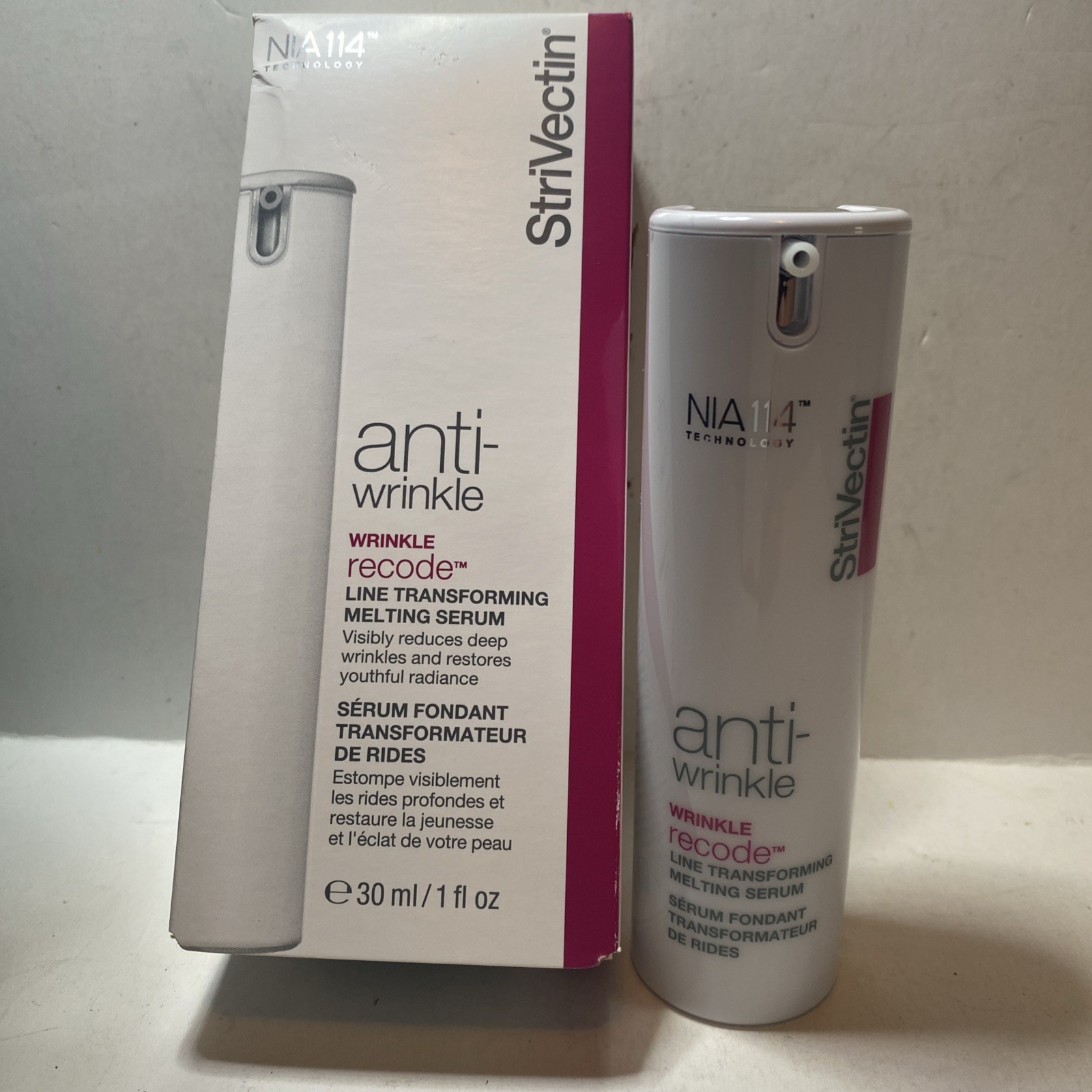 SLAE Strivectin AntiWrinkle Wrinkle Recode Line Transforming Melting Serum 1 oz.