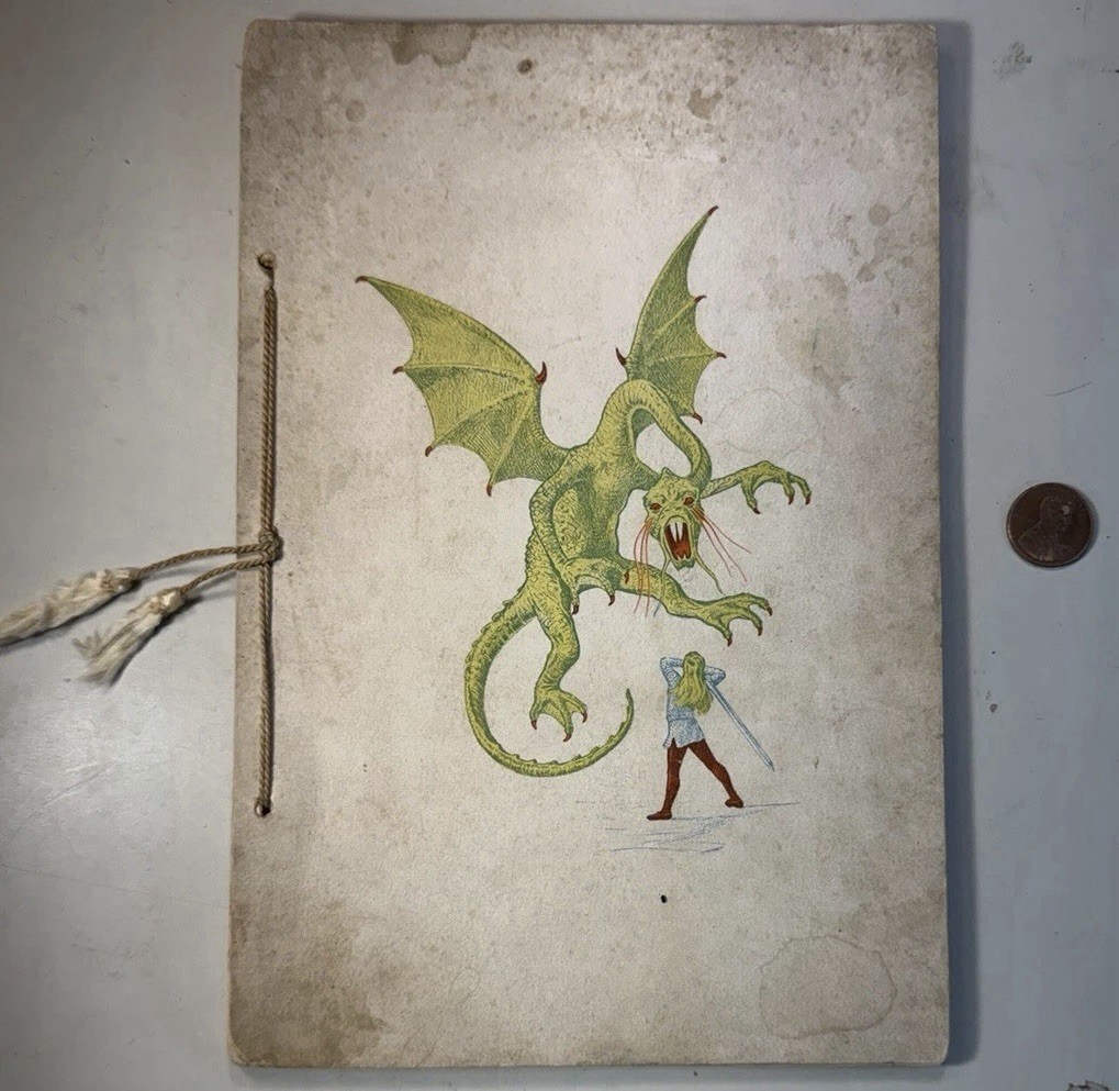 Alice In Wonderland’s Cook Book -Incredibly Rare Bowman Pub Pre-1922 Jabberwocky