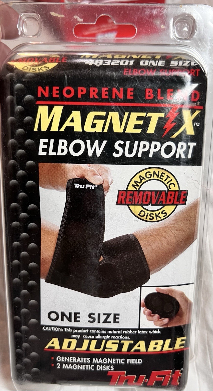 Tru-Fit Magnet X Neoprene Elbow Brace, Removable Magnets, One Size Tru-Fit Magnet X Neoprene Elbow Brace, Removable Magnets, One Size