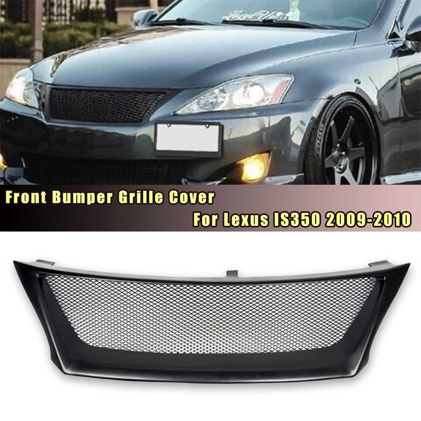 Sport Front Grille Mesh Grill For Lexus IS IS250 IS350 2009-2010 Upper Bumper