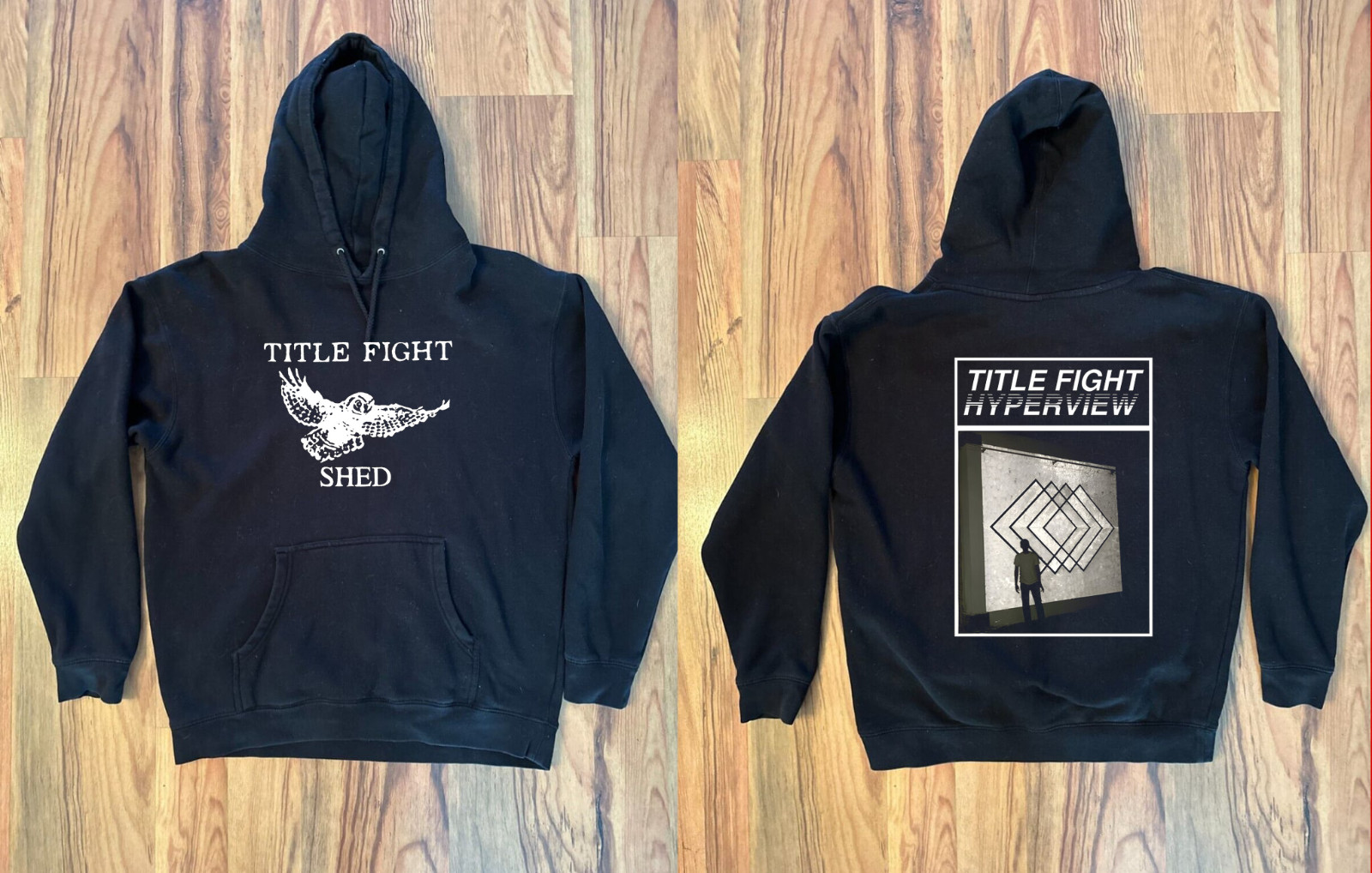 Very RARE Title Fight Black Hoodie Cotton Shirt Full size S-5XL HL78