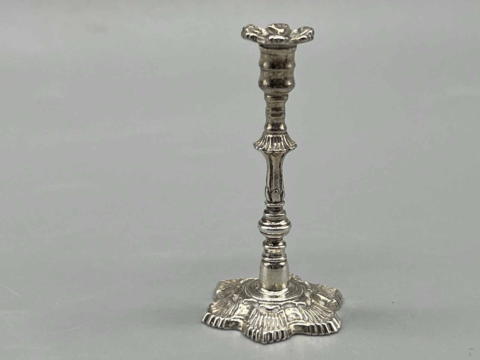 VTG Sterling Silver Georgian Style Miniature Dollhouse Candle Stick MMA VTG Sterling Silver Georgian Style Miniature Dollhouse Candle Stick MMA