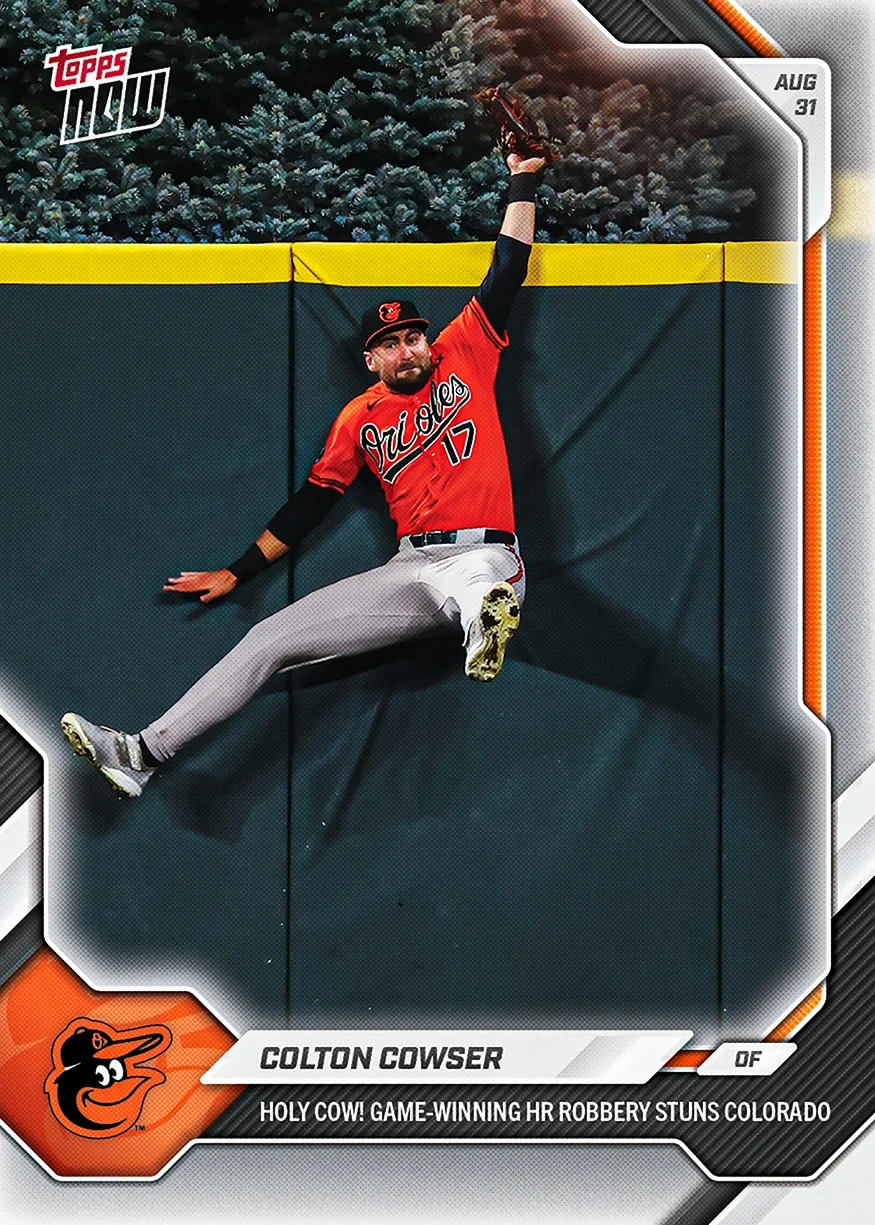 2026 MLB Topps Now - #622 - Colton Cowser - Baltimore Orioles - Home Run Robbery 2026 MLB Topps Now - #622 - Colton Cowser - Baltimore Orioles - Home Run Robbery