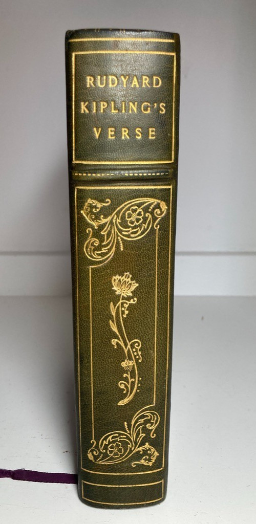 1945 Kipling\'s Verse Definitive Edition Signed Maurin Full Morocco Fine Binding