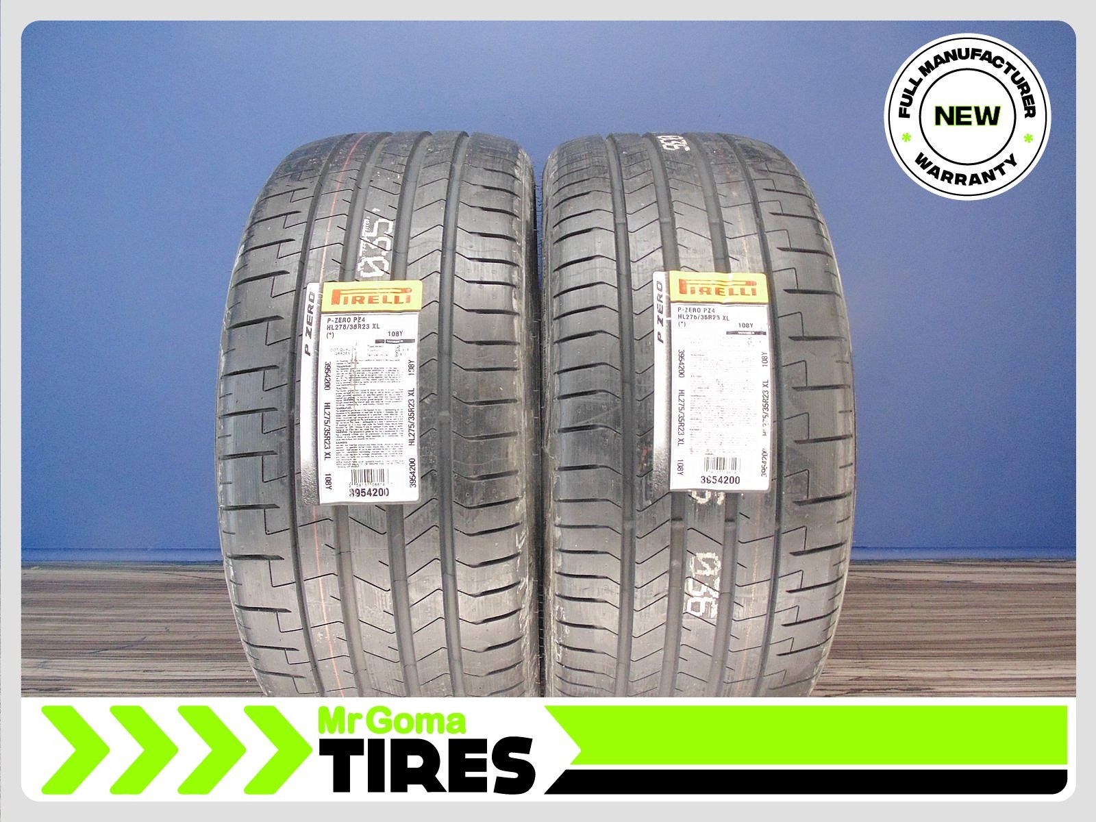 2 BRAND NEW 275/35R23 PIRELLI P ZERO PZ4  XL TIRES BMW XM PZERO 108Y HL 2753523