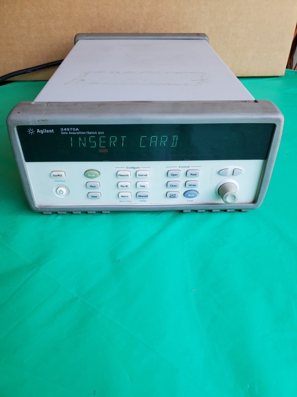 Agilent 34970A Data Acquisition/ Switch Unit untested working w/ no option 1 Agilent 34970A Data Acquisition/ Switch Unit untested working w/ no option 1
