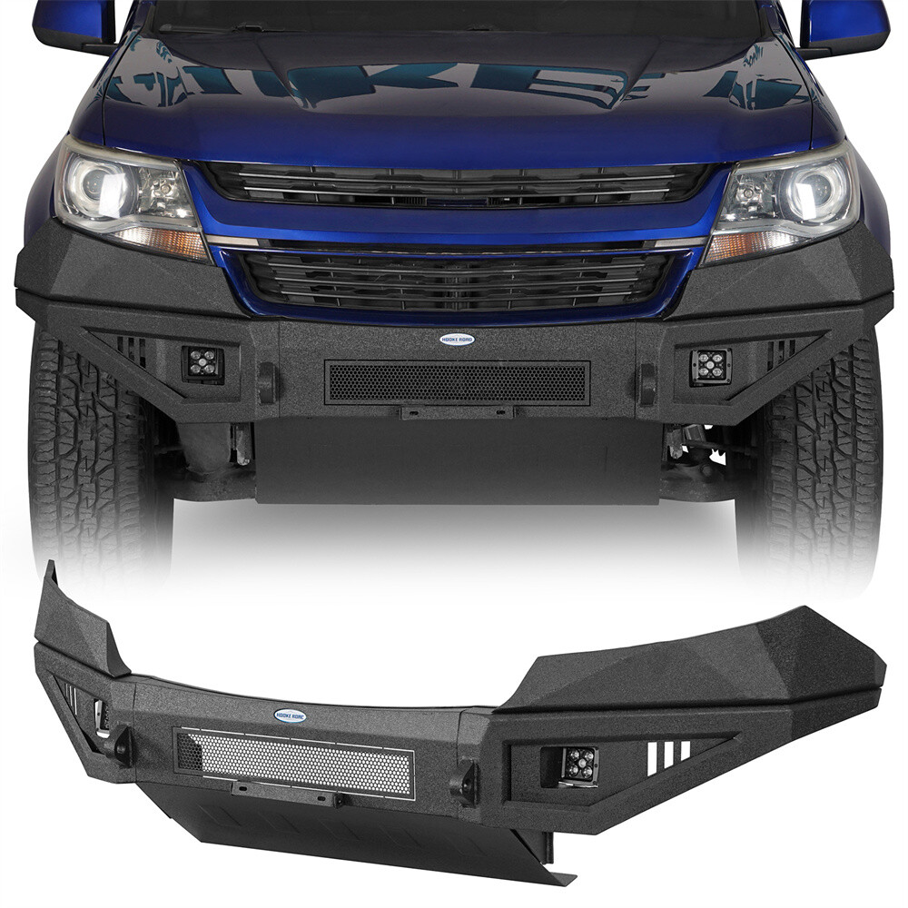 Steel Front Bumper w/ Skid Plate For 2015-2020 Chevy Colorado Truck Pickup