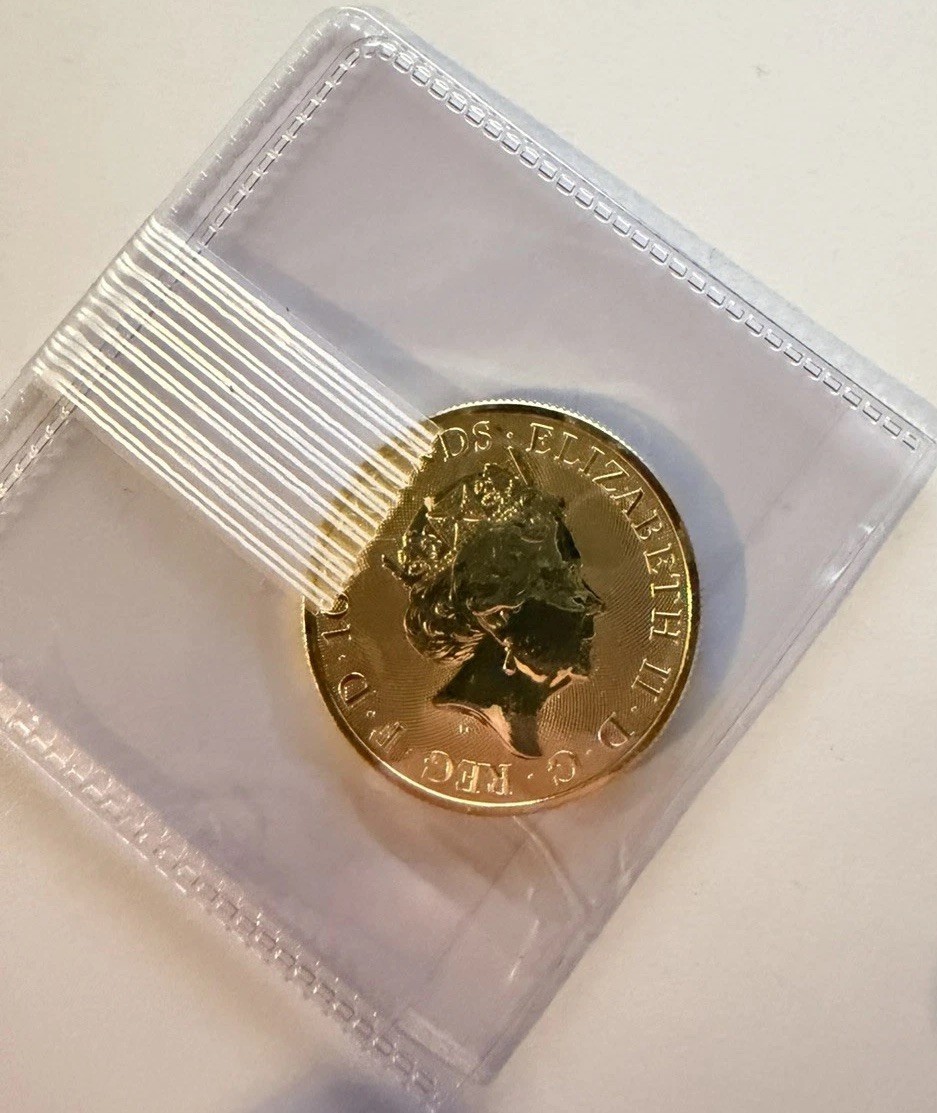2021 Great Britain 1 oz Gold Queen\'s Beasts Completer Coin 99.99 Fineness 