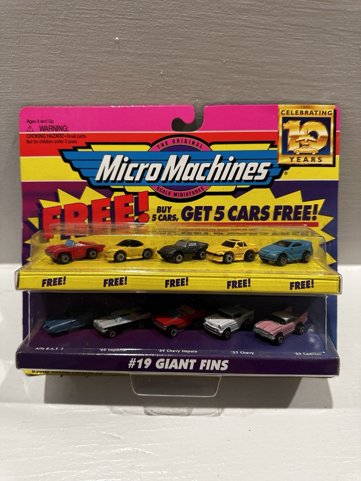 Galoob Micro Machines #19 Giant Fins Plus Five Bonus Cars Galoob Micro Machines #19 Giant Fins Plus Five Bonus Cars