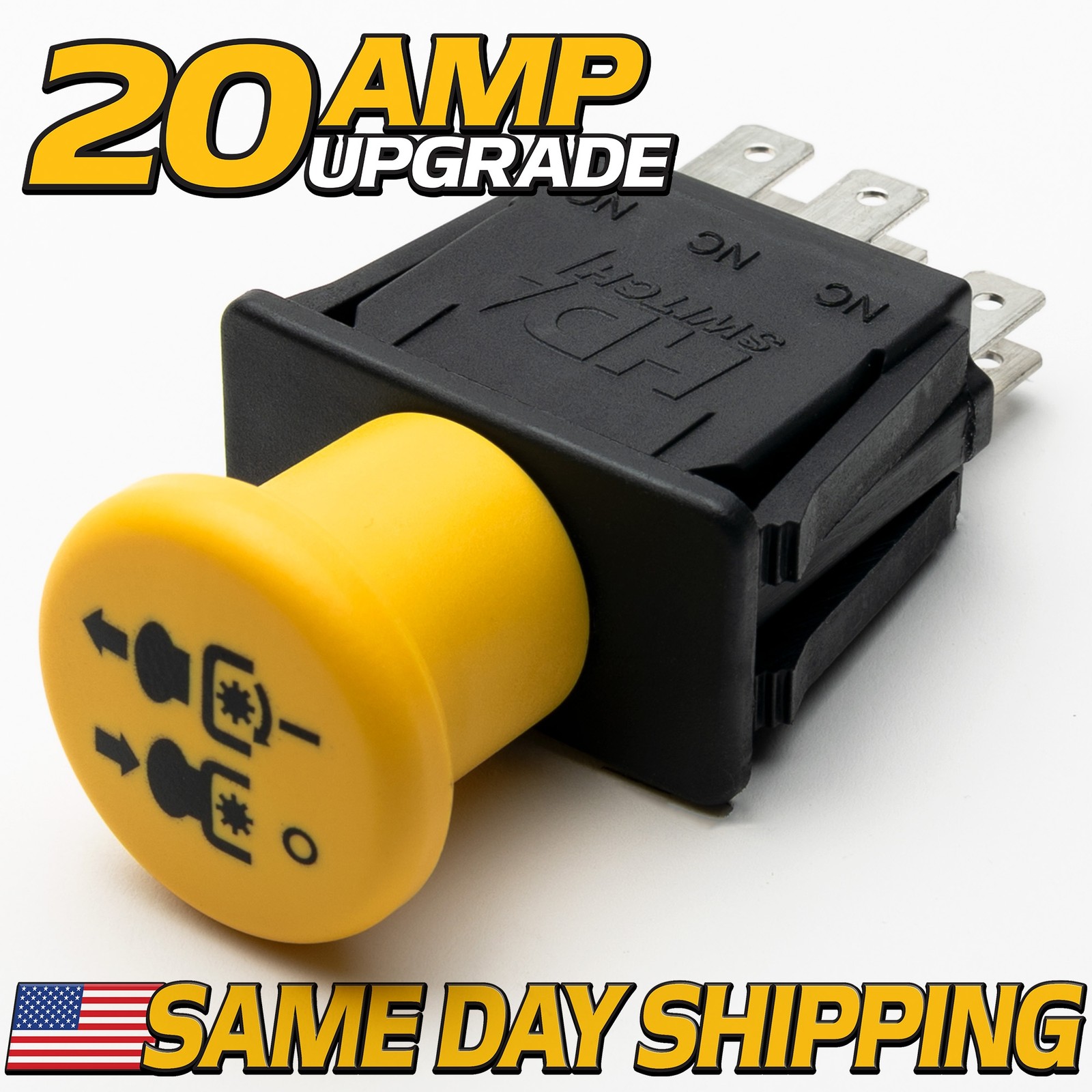 Blade Clutch PTO Switch for Scag  483957  483162  481687 -  20 AMP Upgrade