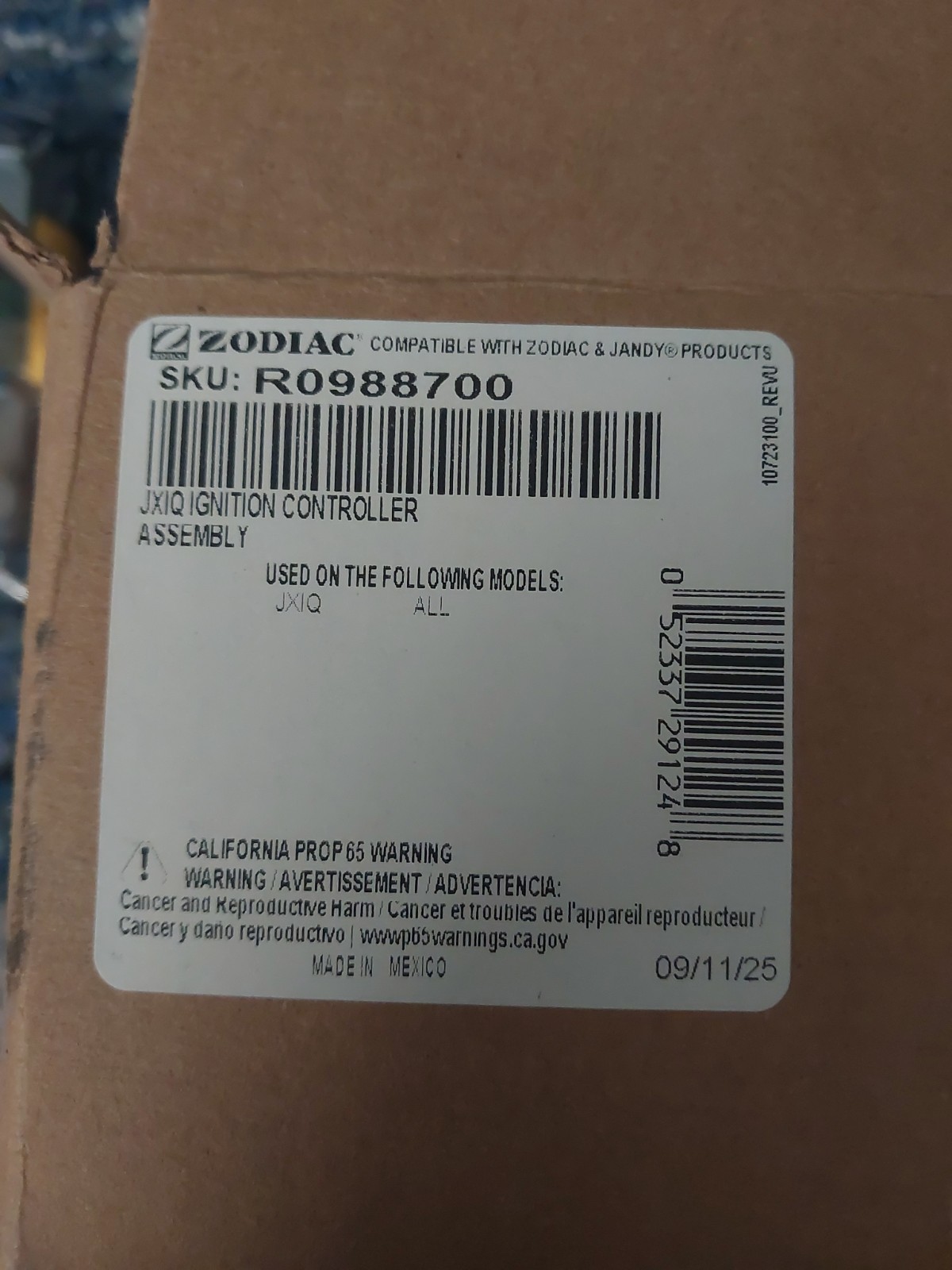 FOR Jandy JXIQ GAS HEATER. A Ignition Control for Pool and Spa Heaters