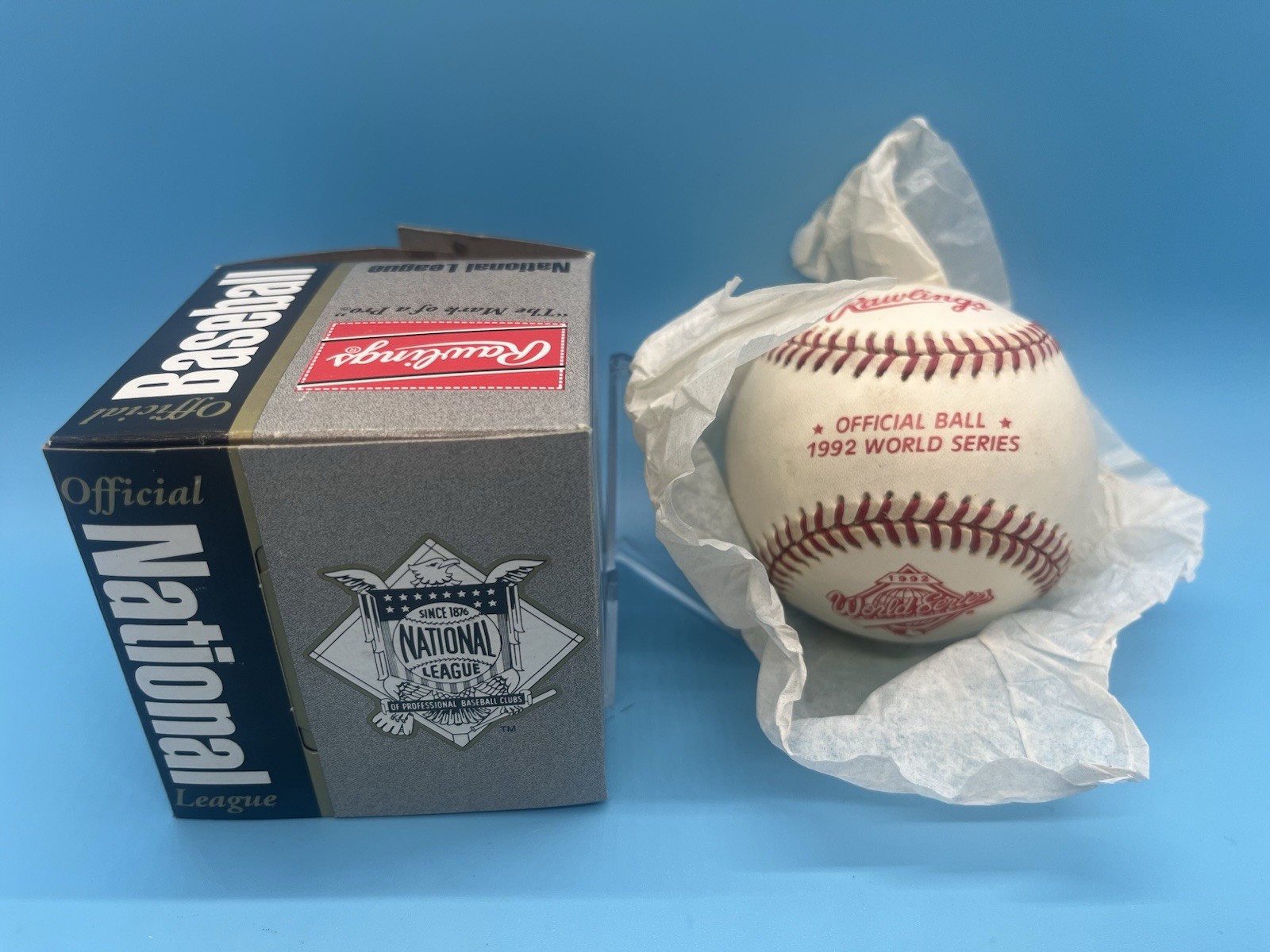 1992 MLB OFFICIAL RAWLINGS WORLD SERIES BASEBALL 1992 MLB OFFICIAL RAWLINGS WORLD SERIES BASEBALL