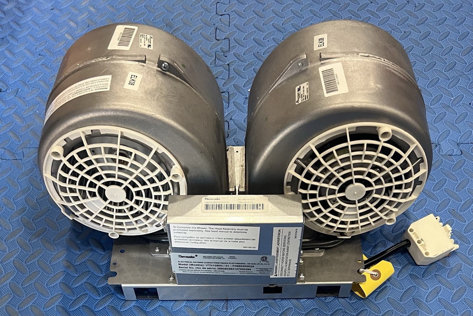 THERMADOR 1000cfm INTERNAL BLOWER #VTN1080N FOR HOOD VENTS, C-pics & desc