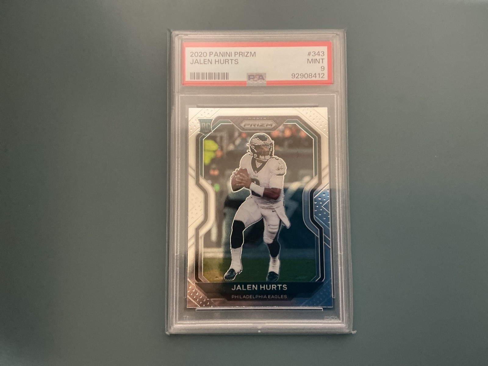 2020 Panini prism Jalen hurts silver rookie psa 9 2020 Panini prism Jalen hurts silver rookie psa 9