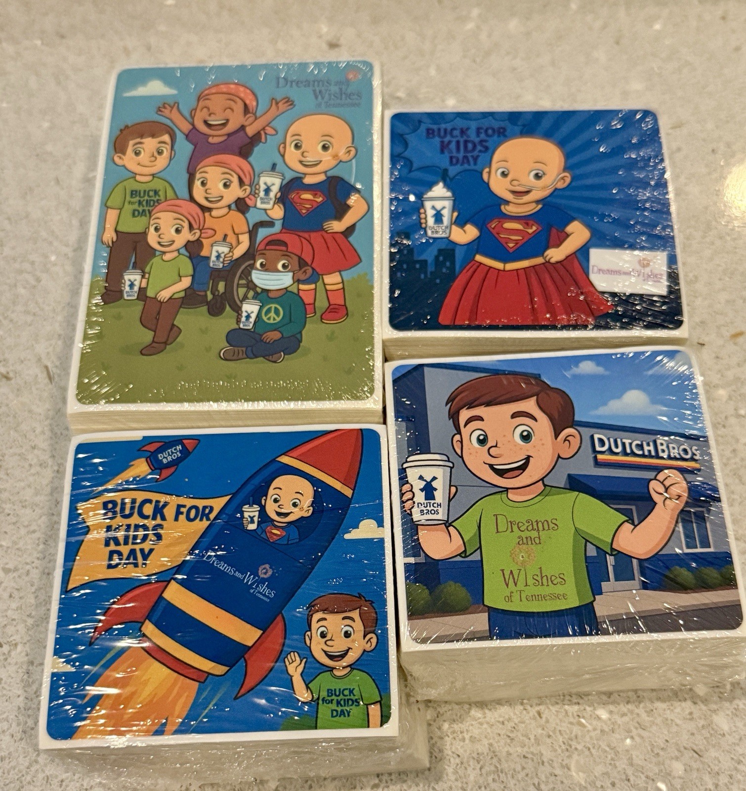 Dutch Bros 2025 Exclusive TN Charity Sticker Set From Buck 4 Kids Dutch Bros 2025 Exclusive TN Charity Sticker Set From Buck 4 Kids