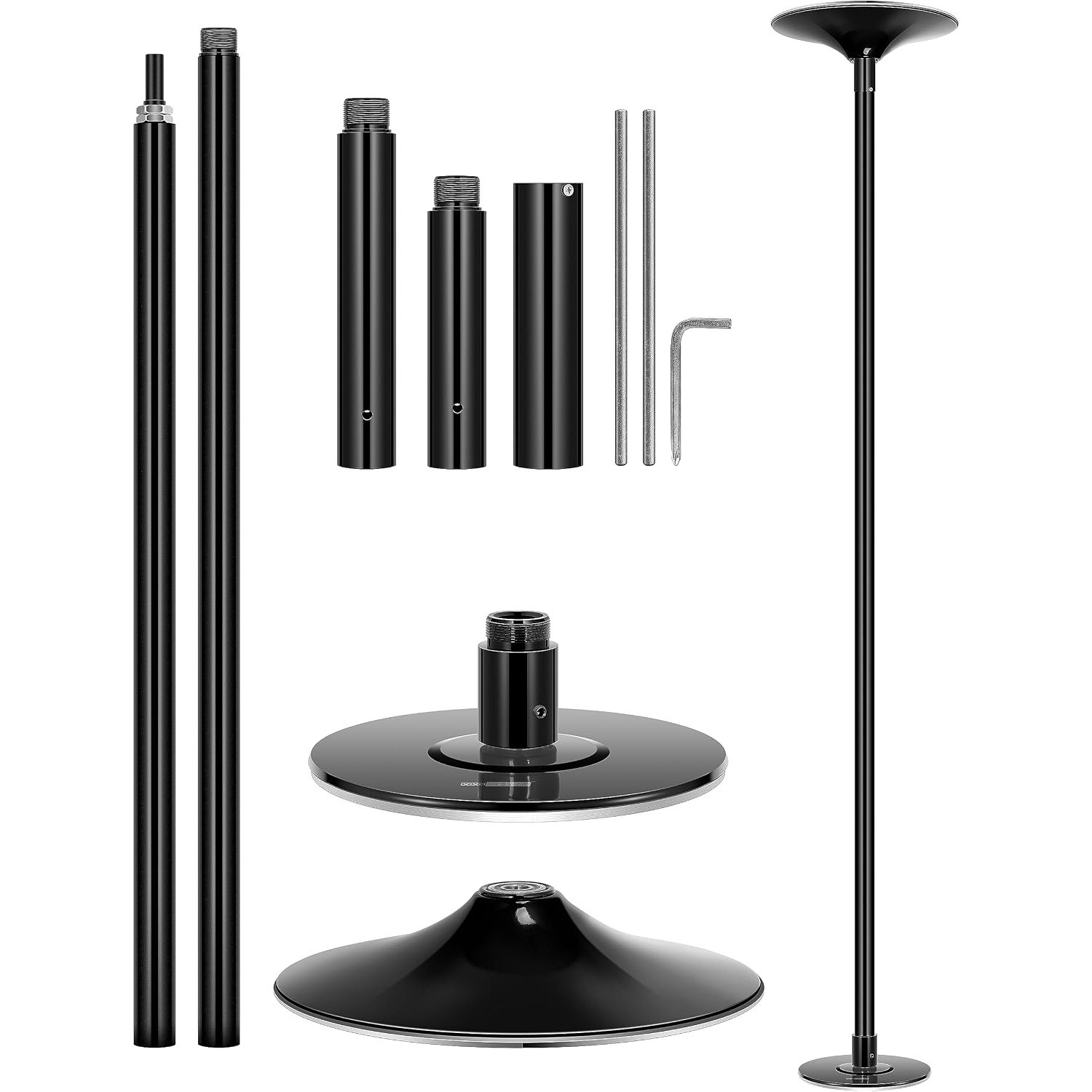 Professional Spinning Dancing Pole 45mm Portable Dance Pole for Home Fitness Kit