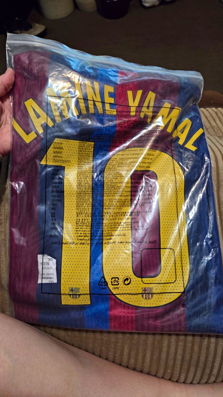 Nike FC Barcelona Lamine Yamal #10 Men’s M Soccer Jersey