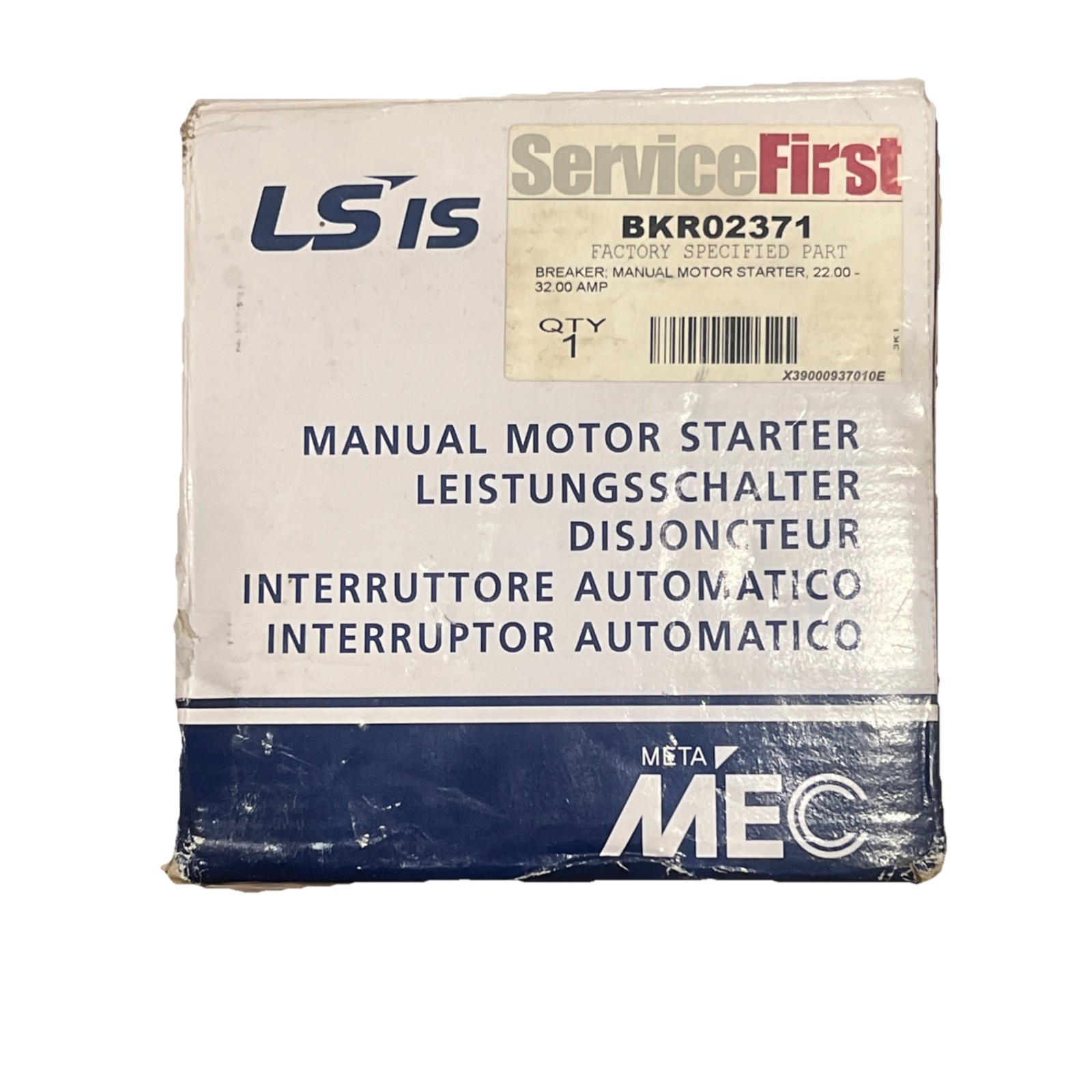 TRANE BKR2371 22-32AMP Manual Motor Starter Breaker