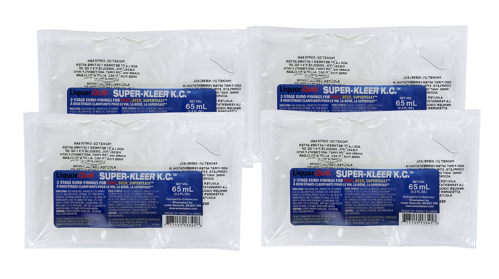 Liquor Quik Super-Kleer KC 2-Part Finings - Pack of 4