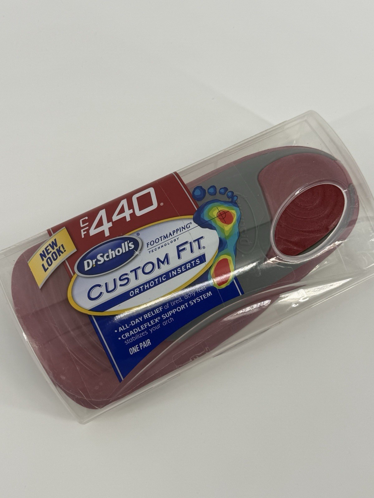 Dr Scholls CF 440 Custom Fit Orthotic Inserts 3/4 Foot Length New