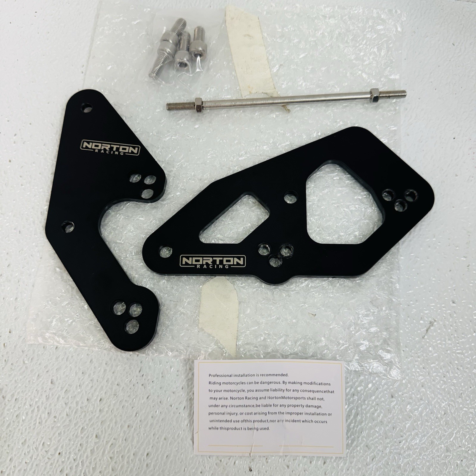 Norton Racing Kawasaki Ninja 400 2018-23 Adjustable Rearset Risers Kit Norton Racing Kawasaki Ninja 400 2018-23 Adjustable Rearset Risers Kit