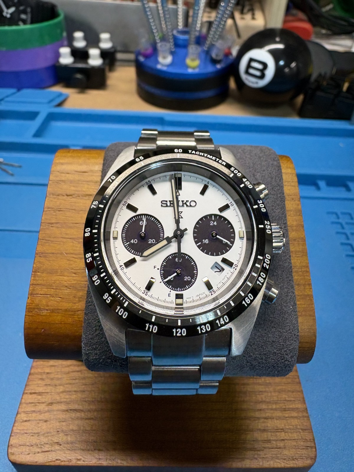 Seiko Prospex SSC813 Chronograph White/Black “Panda” Dial - Box & Papers