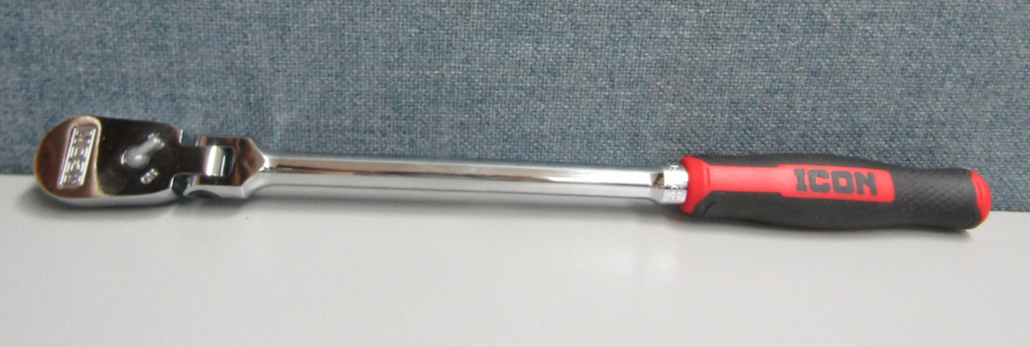 ICON G2 3/8” Drive 14” Long-Reach Flex Ratchet With Comfort Grip R2LFG NEW SHIP