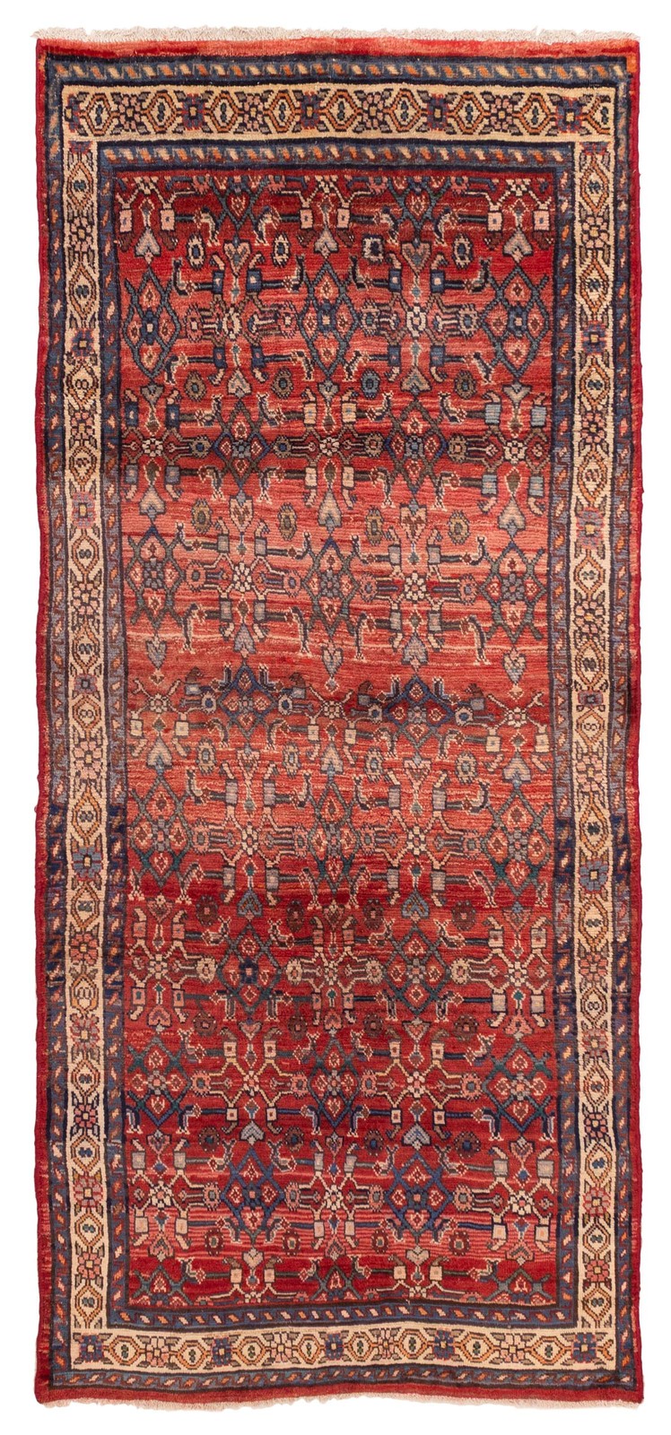 Vintage Hand-Knotted Area Rug 3\'8\