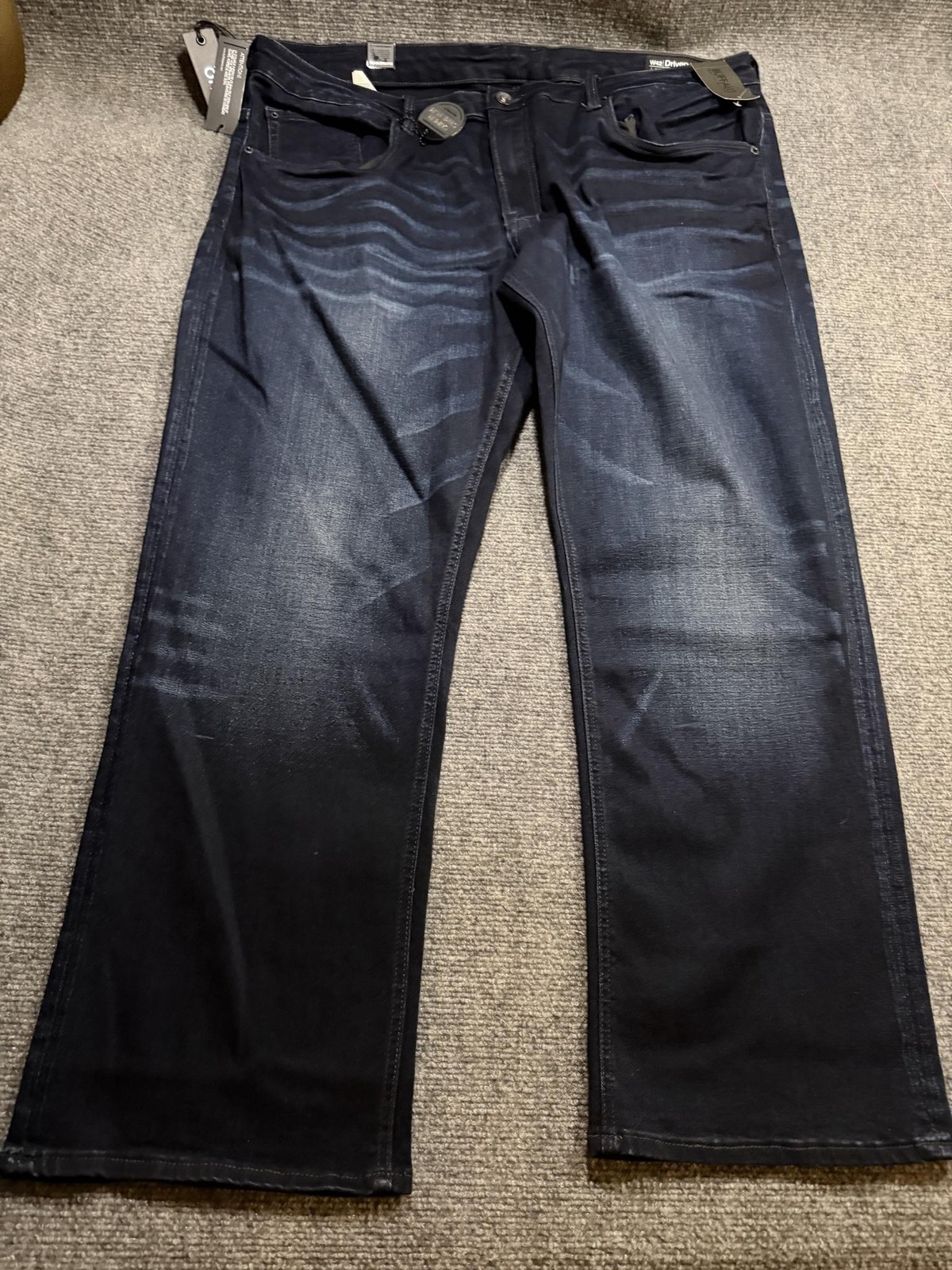 Buffalo David Bitton Driven-X Jeans Mens 42x30 Blue Relaxed Straight Stretch