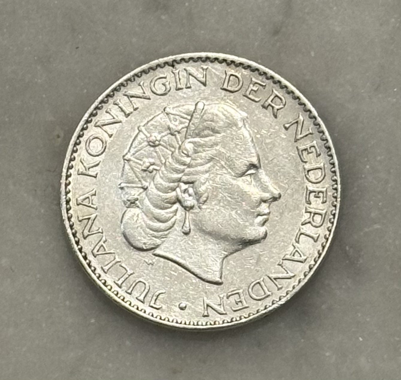 1957 Netherlands 1 Gulden -XF - Extremely Fine - 72% Silver