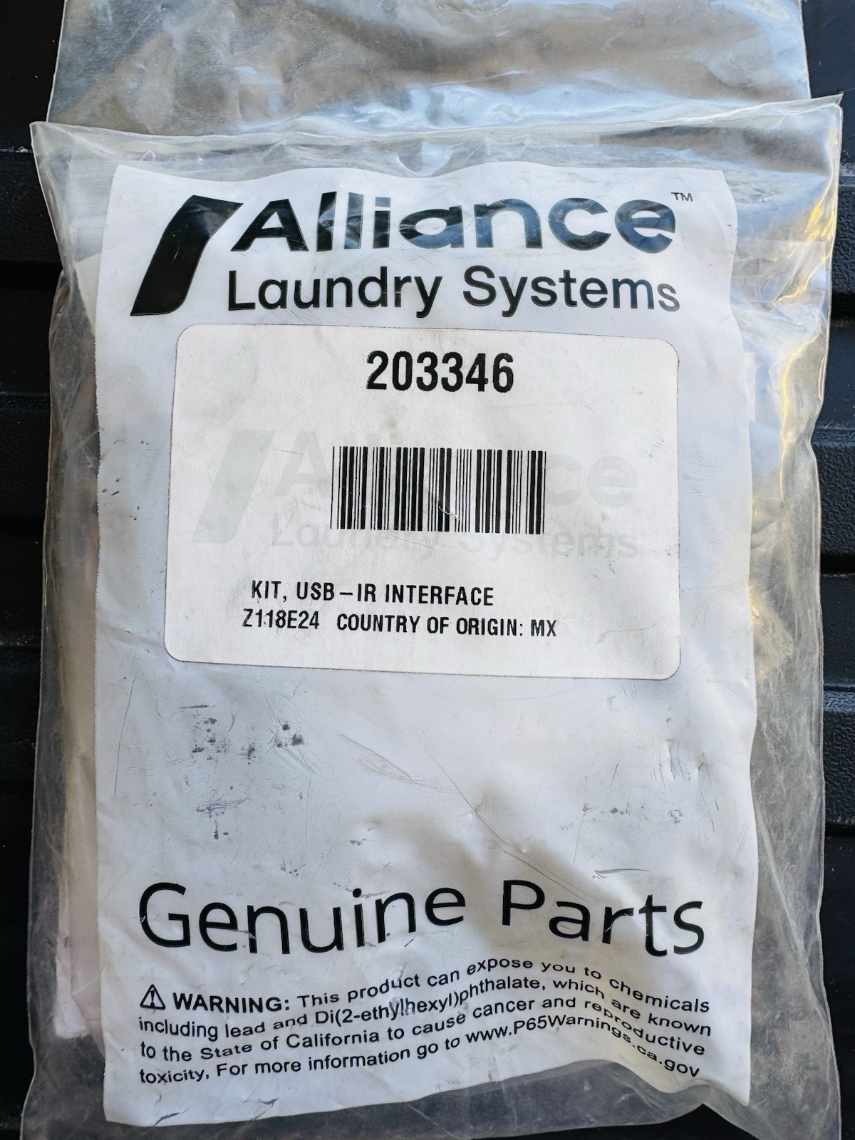 Alliance Laundry Systems USB-IR Interface Kit 203346 (Alliance 203346) Alliance Laundry Systems USB-IR Interface Kit 203346 (Alliance 203346)