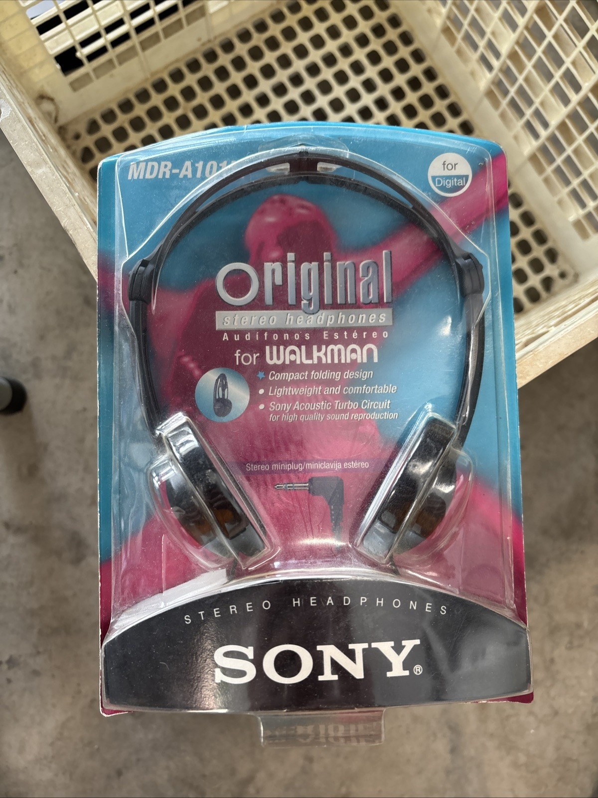 Vtg Sony MDR-A101LP Folding Stereo Headphones Walkman 