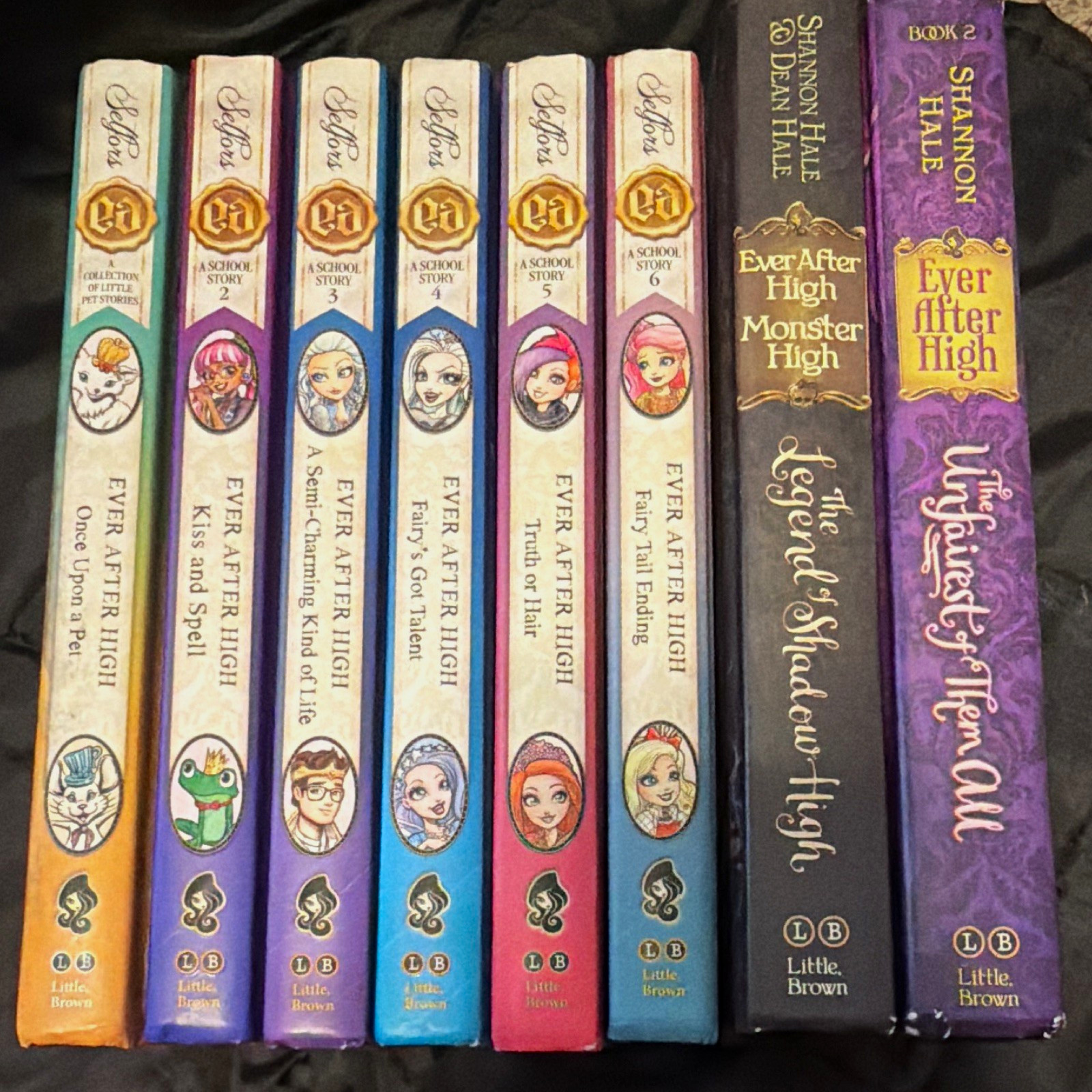 Ever After High COMPLETE Hardcover Series 1-6 Lot of 8 - EUC Shadow High RARE