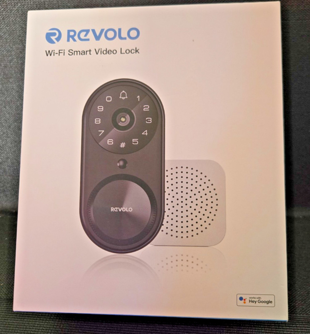Revolo Wi-Fi Smart Video Door Lock  missing Chime, IOB untested Parts only