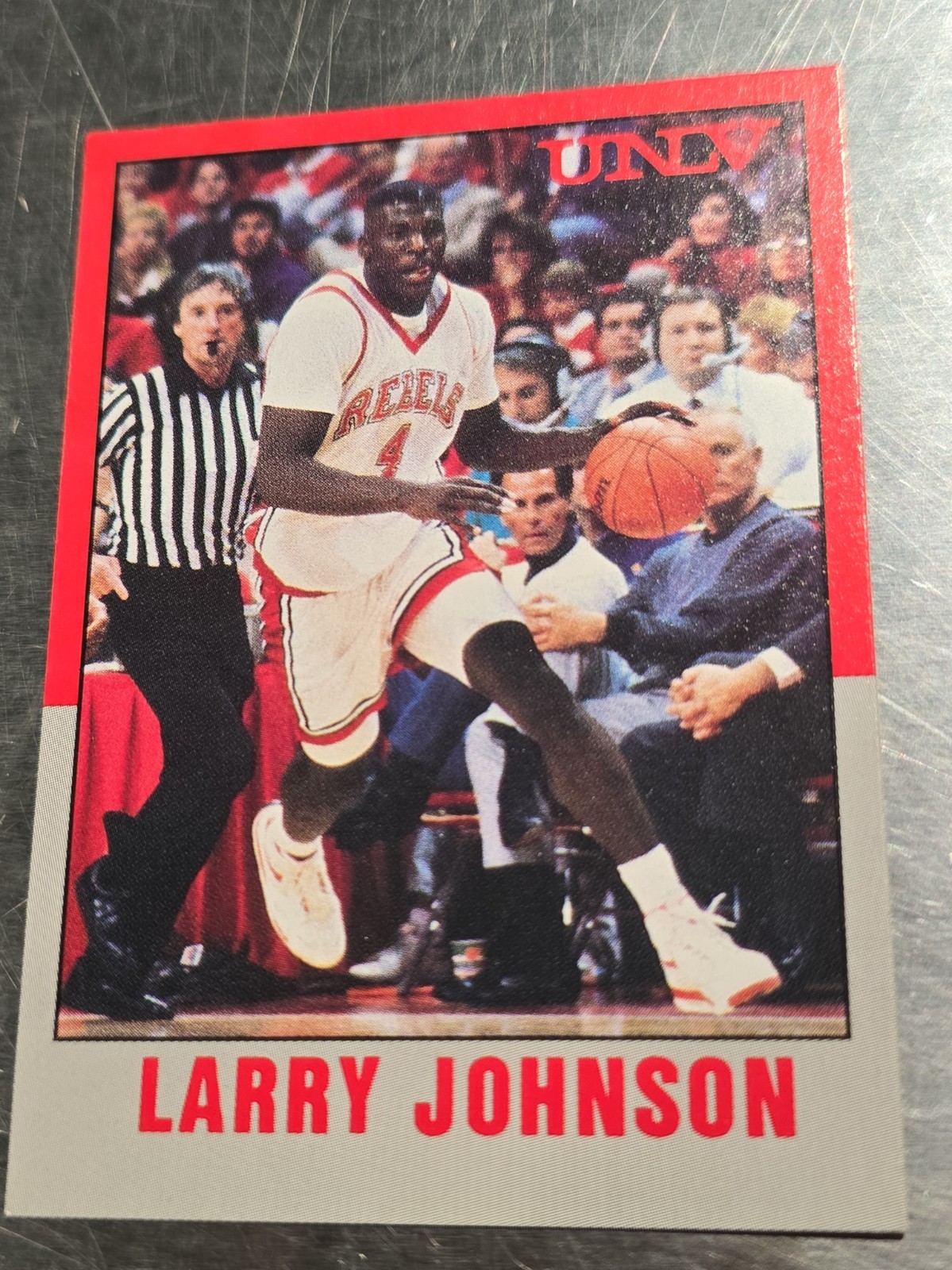 1989-90 UNLV Runnin\' Rebels Police - Larry Johnson #3 (RC) 1989-90 UNLV Runnin\' Rebels Police - Larry Johnson #3 (RC)