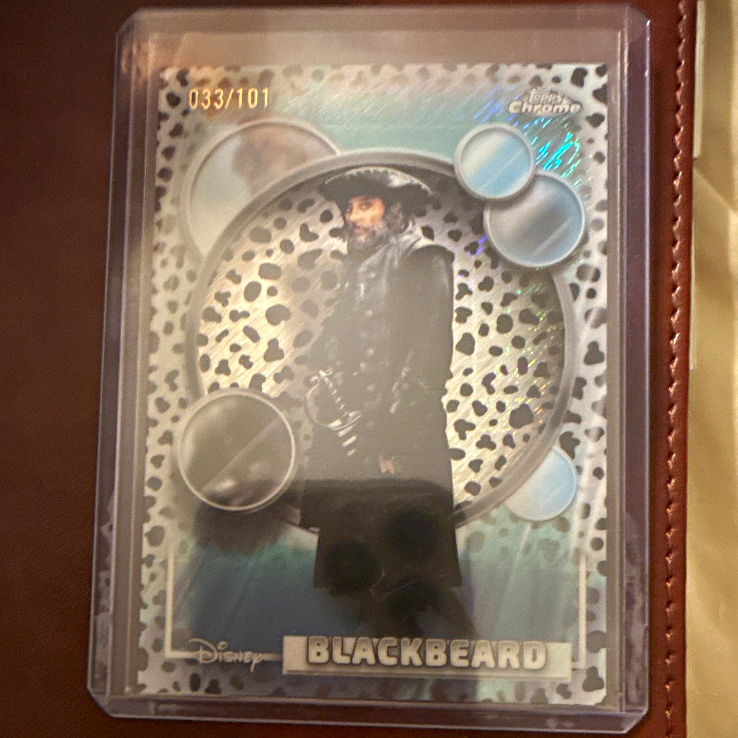 Topps Chrome 2026 Disney Pirates of the Caribbean Blackbeard #15 033/101