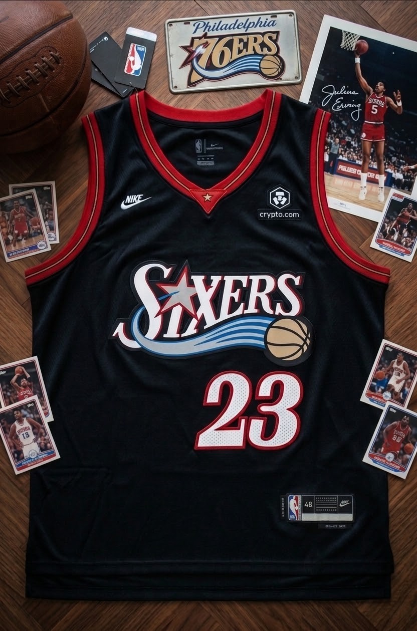 🔥 LeBron James 🔥#23 76ers CLASSIC FAN EDITION Stitched Jersey (Black) Men's LG