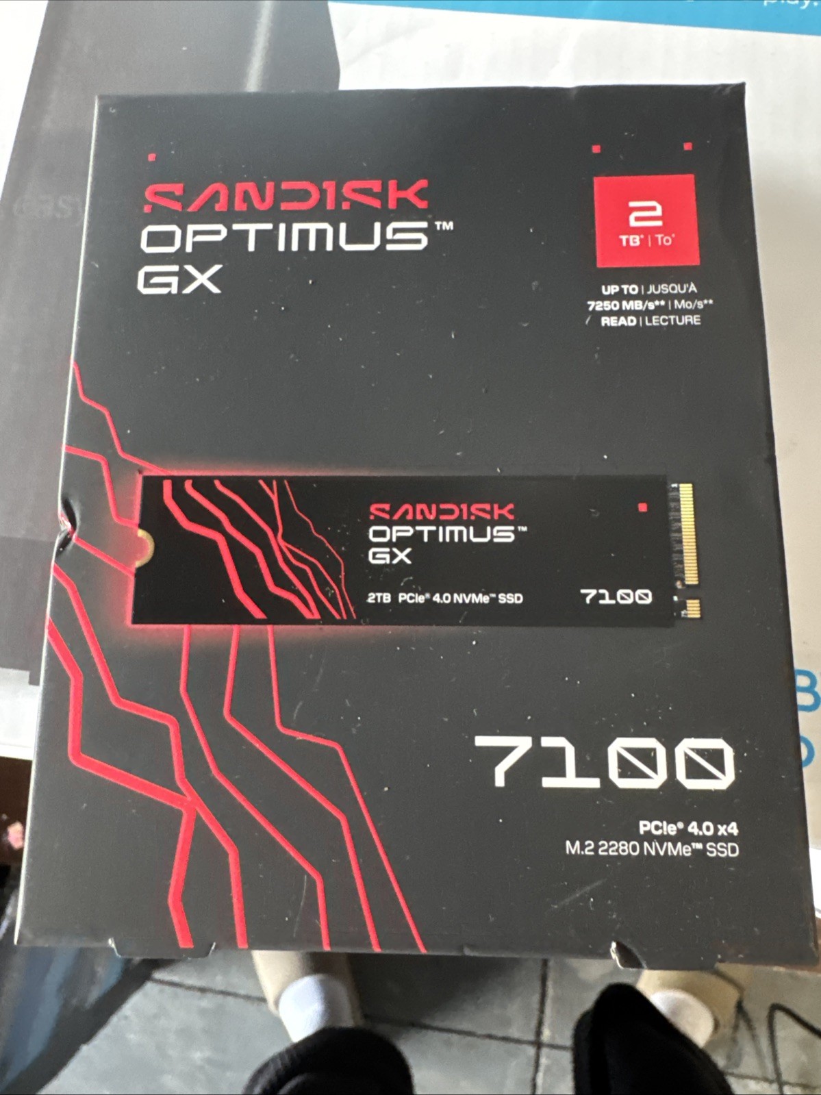 SanDisk Optimus GX 7100 2TB M.2 2280 PCIe 4.0 x4 NVMe Internal SSD