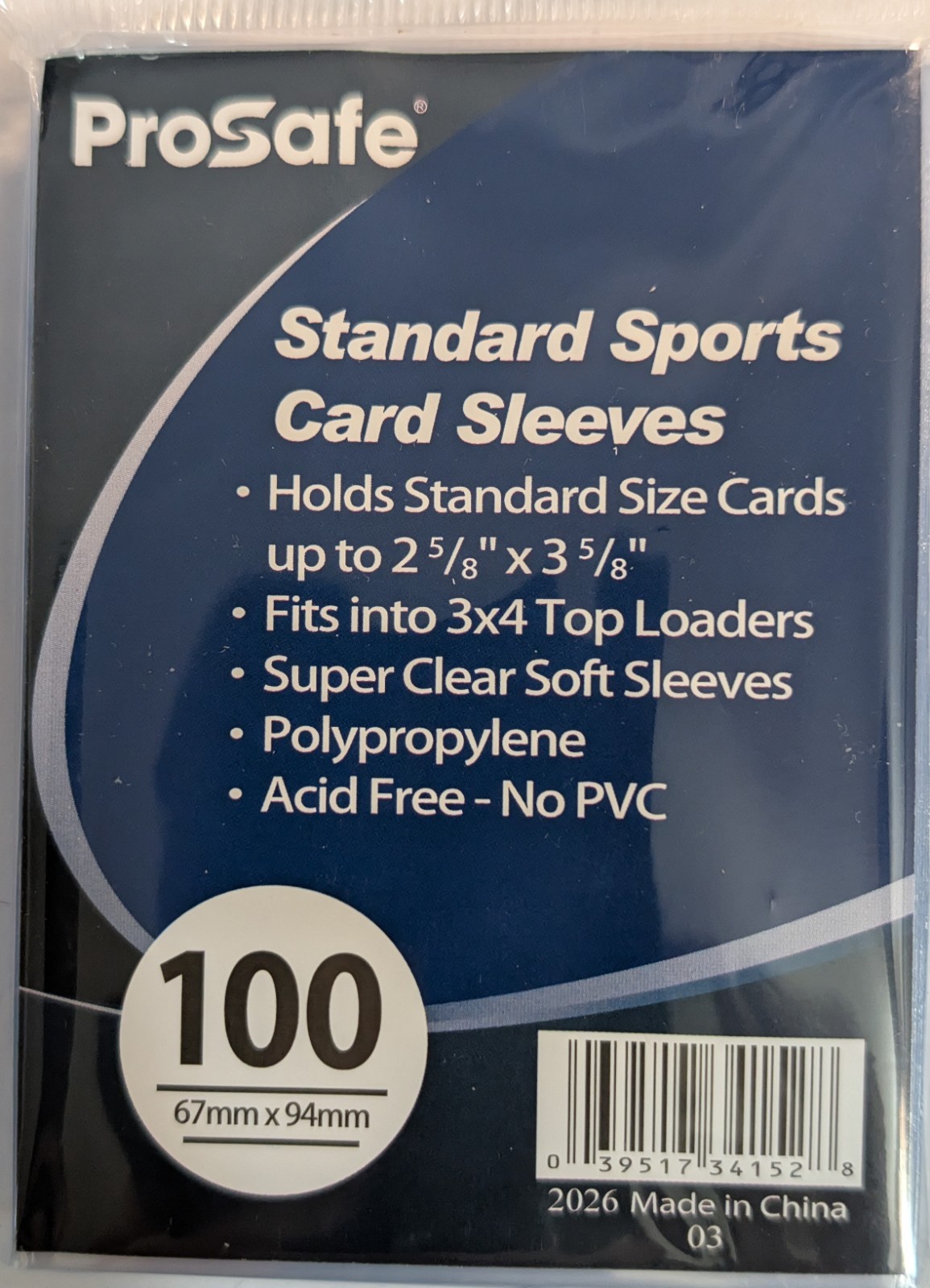 Pro Safe Penny Sleeves Clear Sports Card Sleeves 5 10 50 100 200 500 1000 Bulk