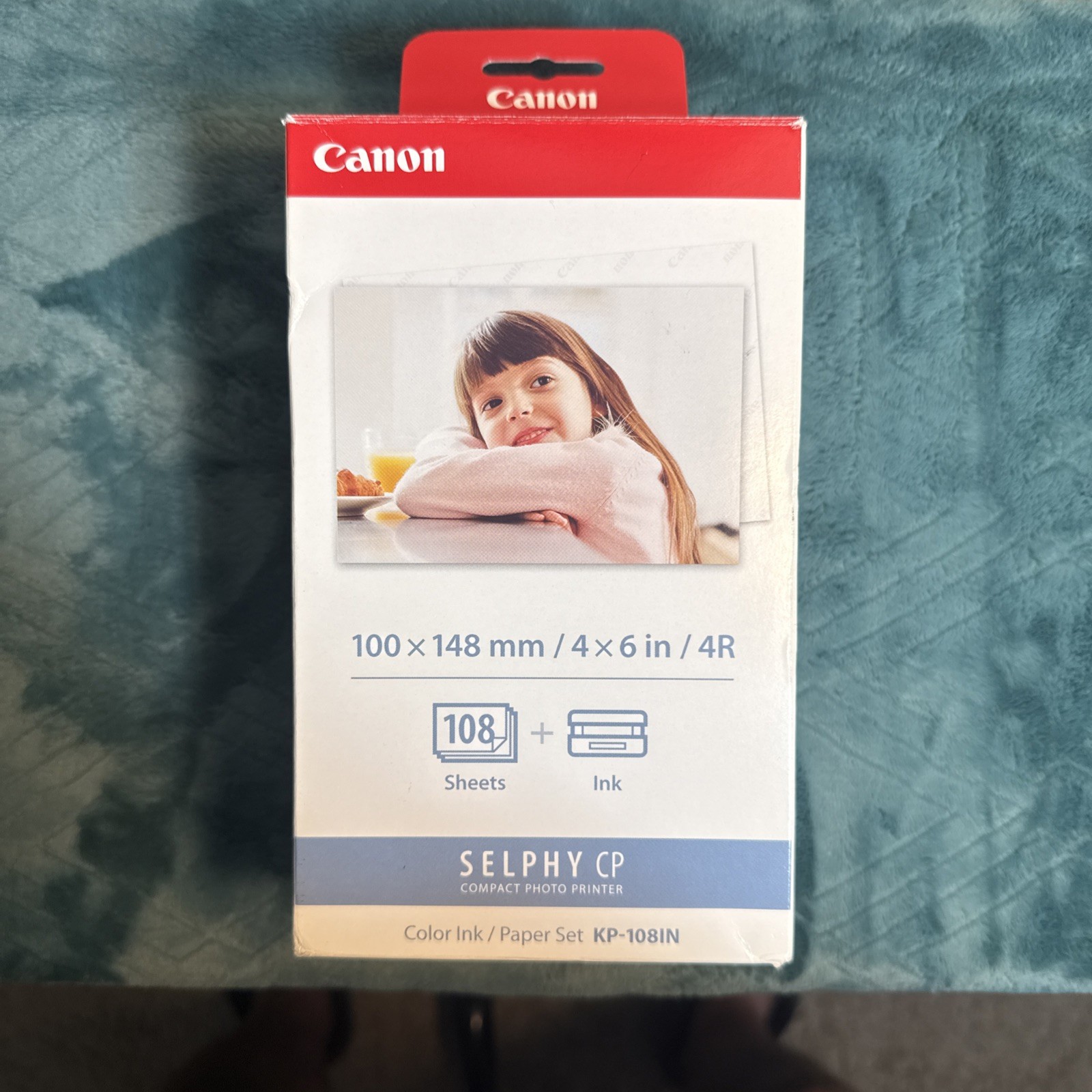 Canon Selphy CP 4x6 Color Ink Paper Set KP-108IN 108 Sheets 3 Ink Cart Canon Selphy CP 4x6 Color Ink Paper Set KP-108IN 108 Sheets 3 Ink Cart