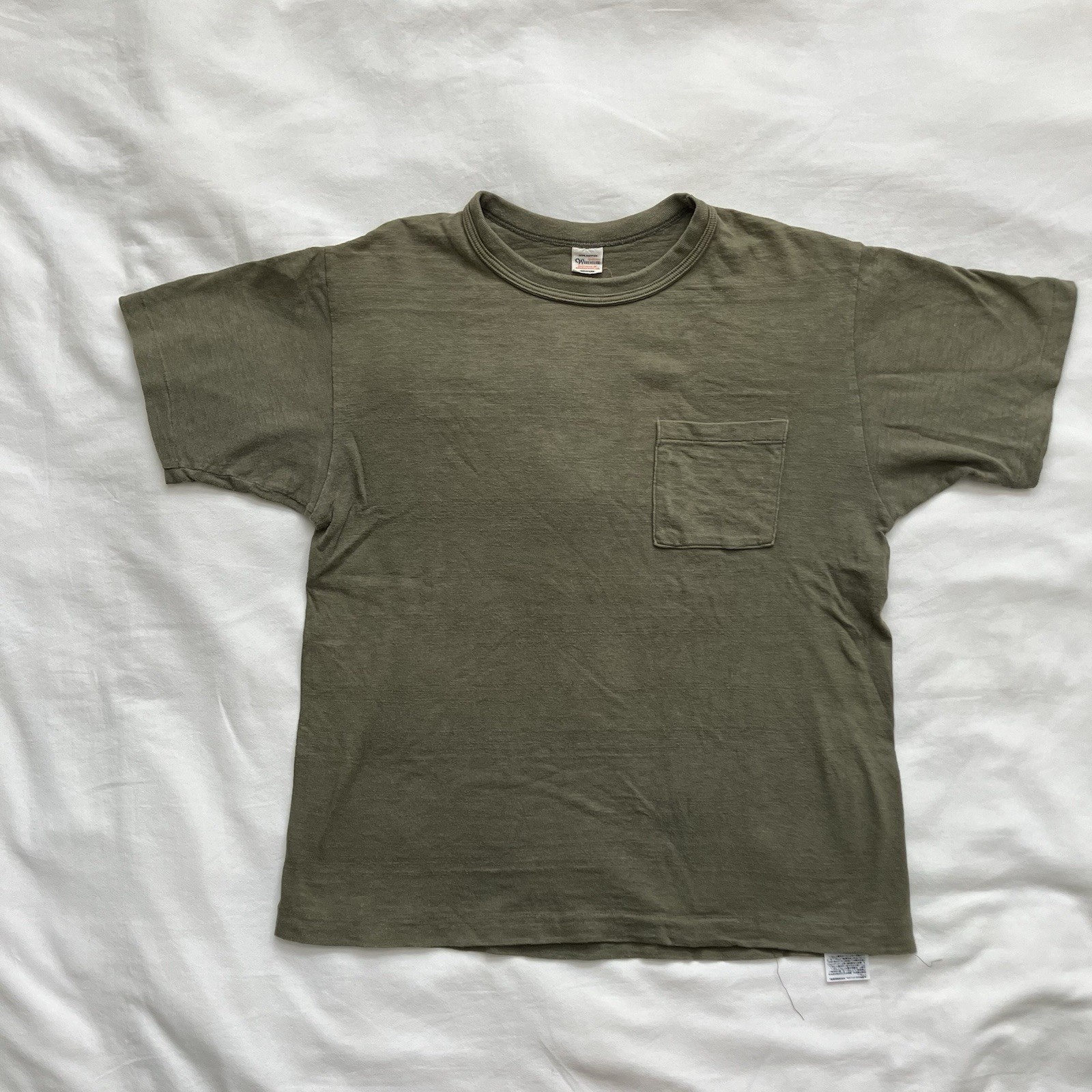 Warehouse & Co Green Loopwheel Pocket Tee Size M Japan