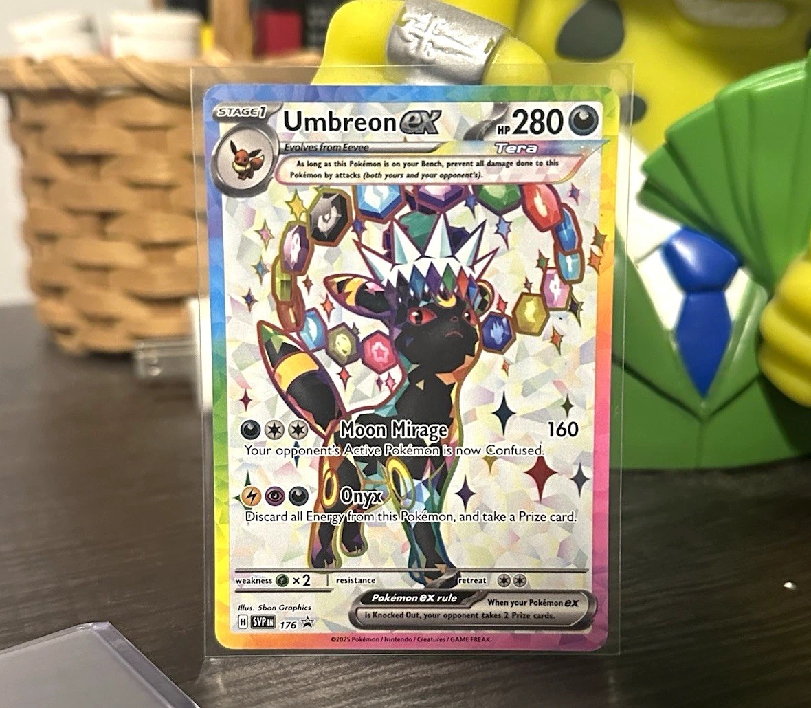 Pokemon TCG Umbreon ex 176 SV Promo Holo English 2025 280 HP 5ban