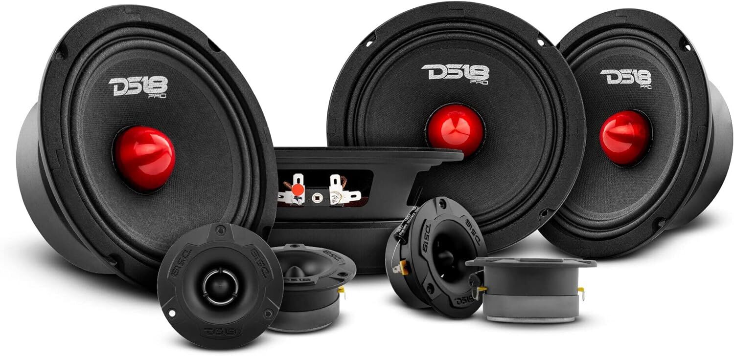 DS18 Car Speakers Package 4x Speakers 6.5\