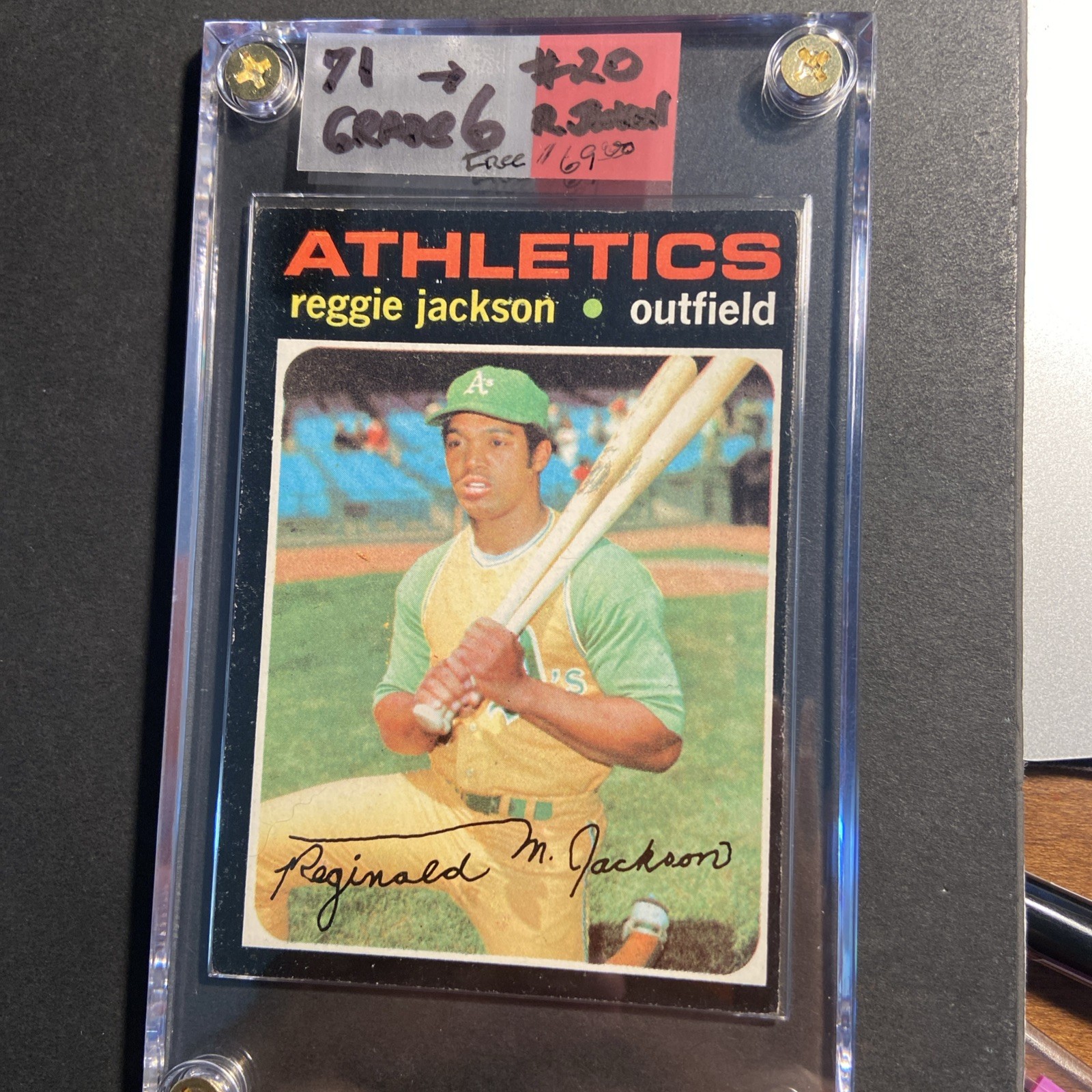 Topps Reggie Jackson 1971 Gr. 6
