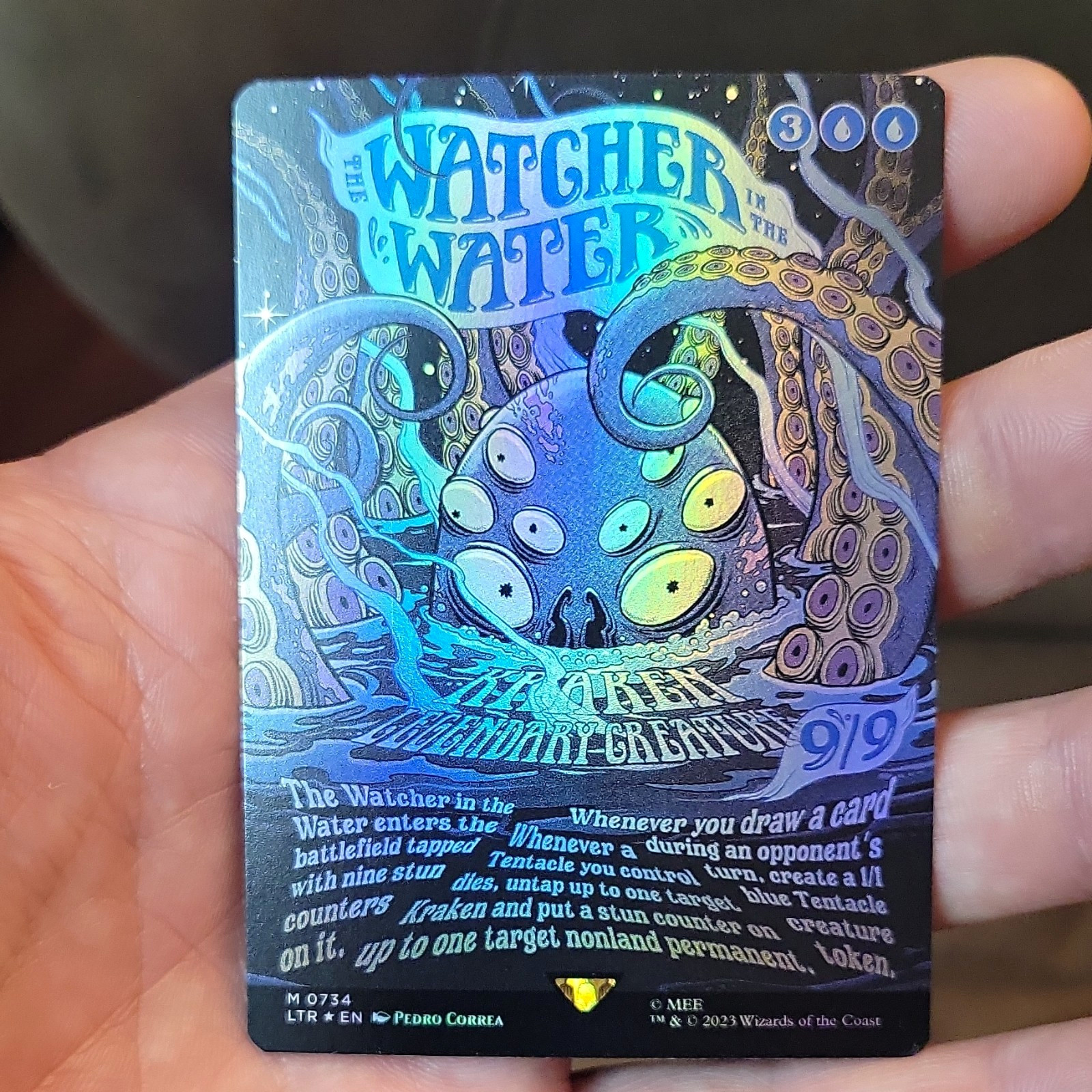 Poster Art The Watcher in the Water Foil Borderless Mythic LTR EN 0734