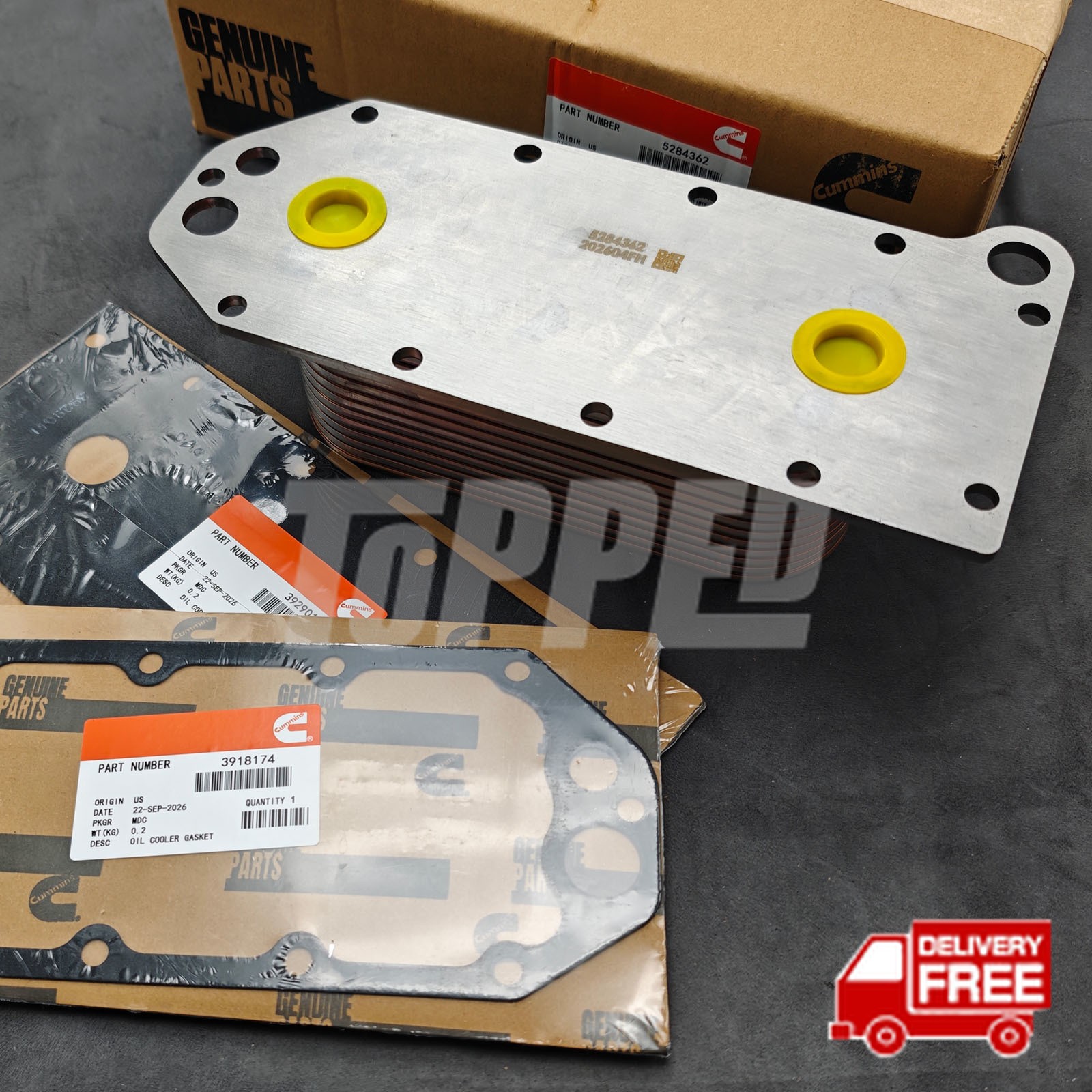 Brand new Oil Cooler core 5284362 for Cummins 6C 8.3C ISC QSC ISL 6CTA 8.3L Brand new Oil Cooler core 5284362 for Cummins 6C 8.3C ISC QSC ISL 6CTA 8.3L